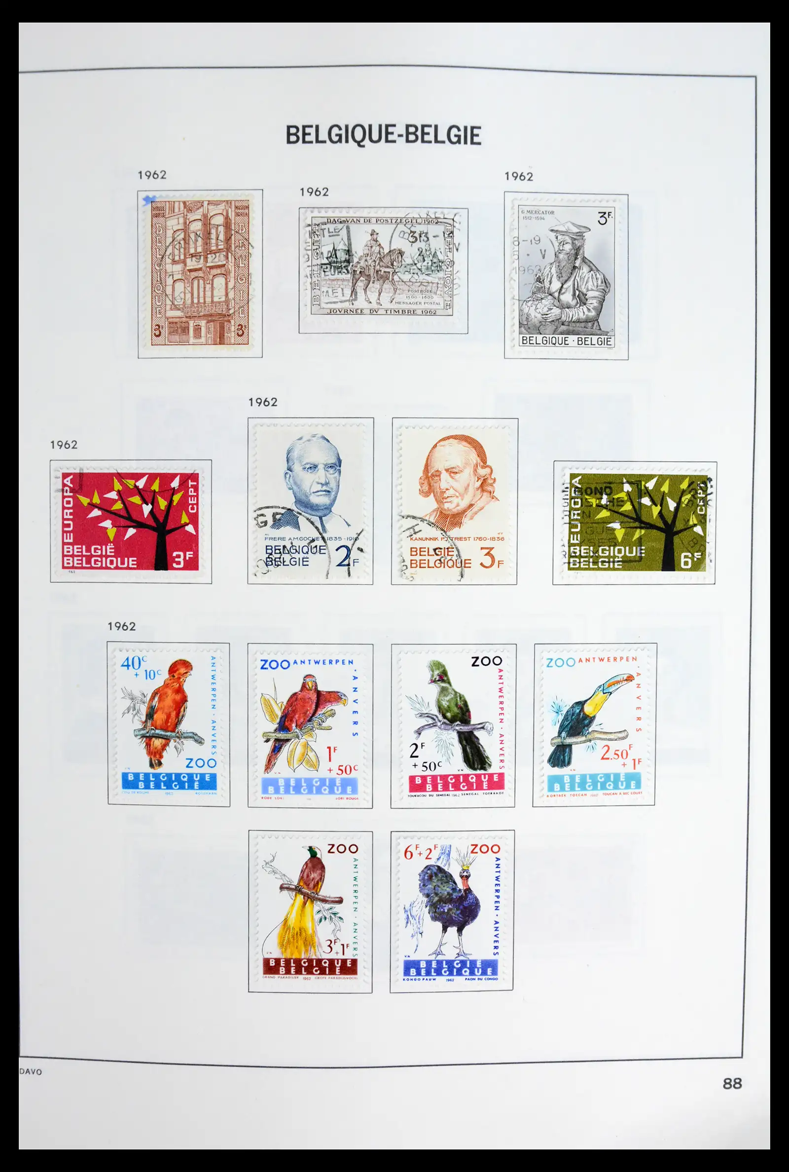 42062 0087 - Postzegelverzameling 42062 België 1849-1991.