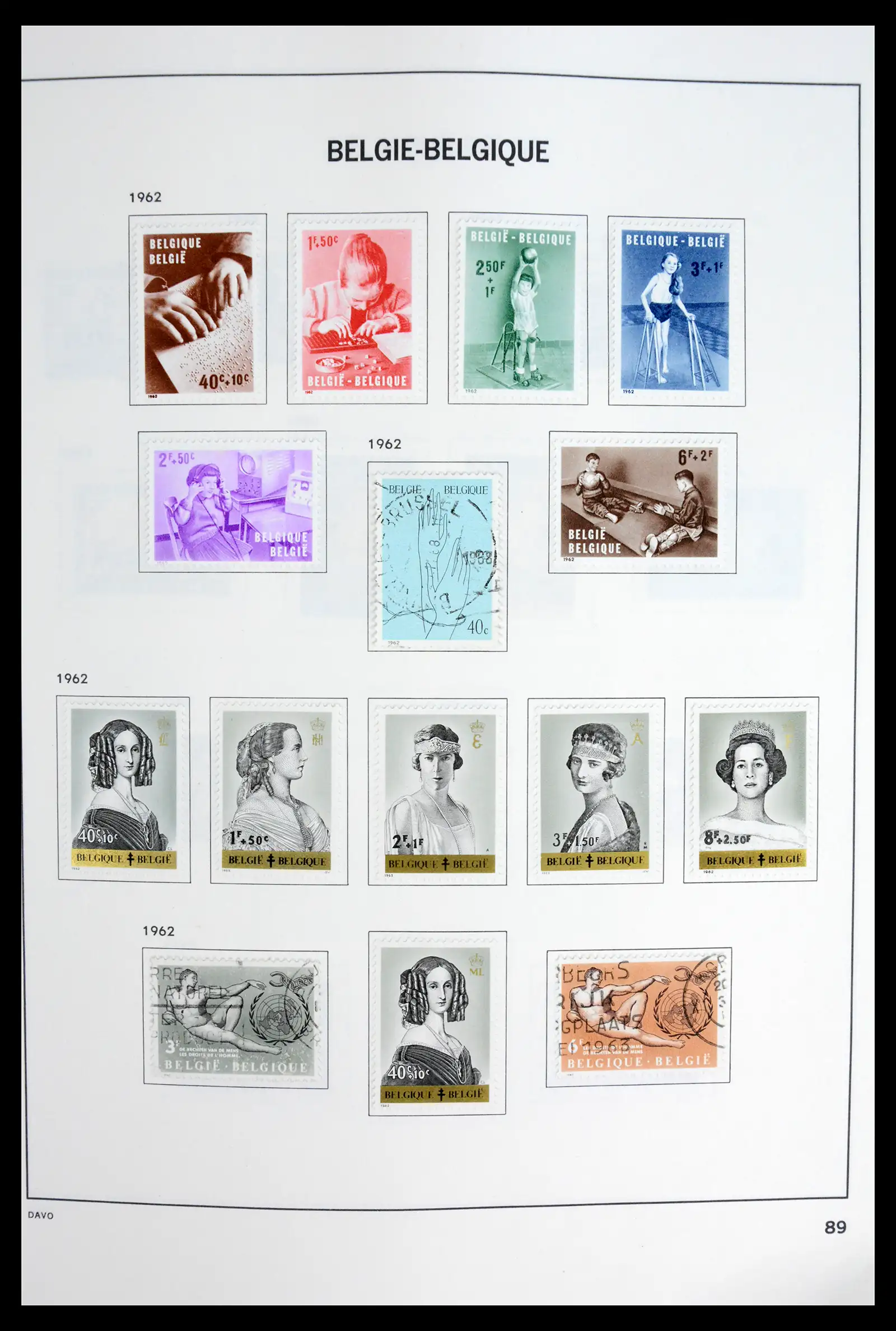 42062 0088 - Postzegelverzameling 42062 België 1849-1991.