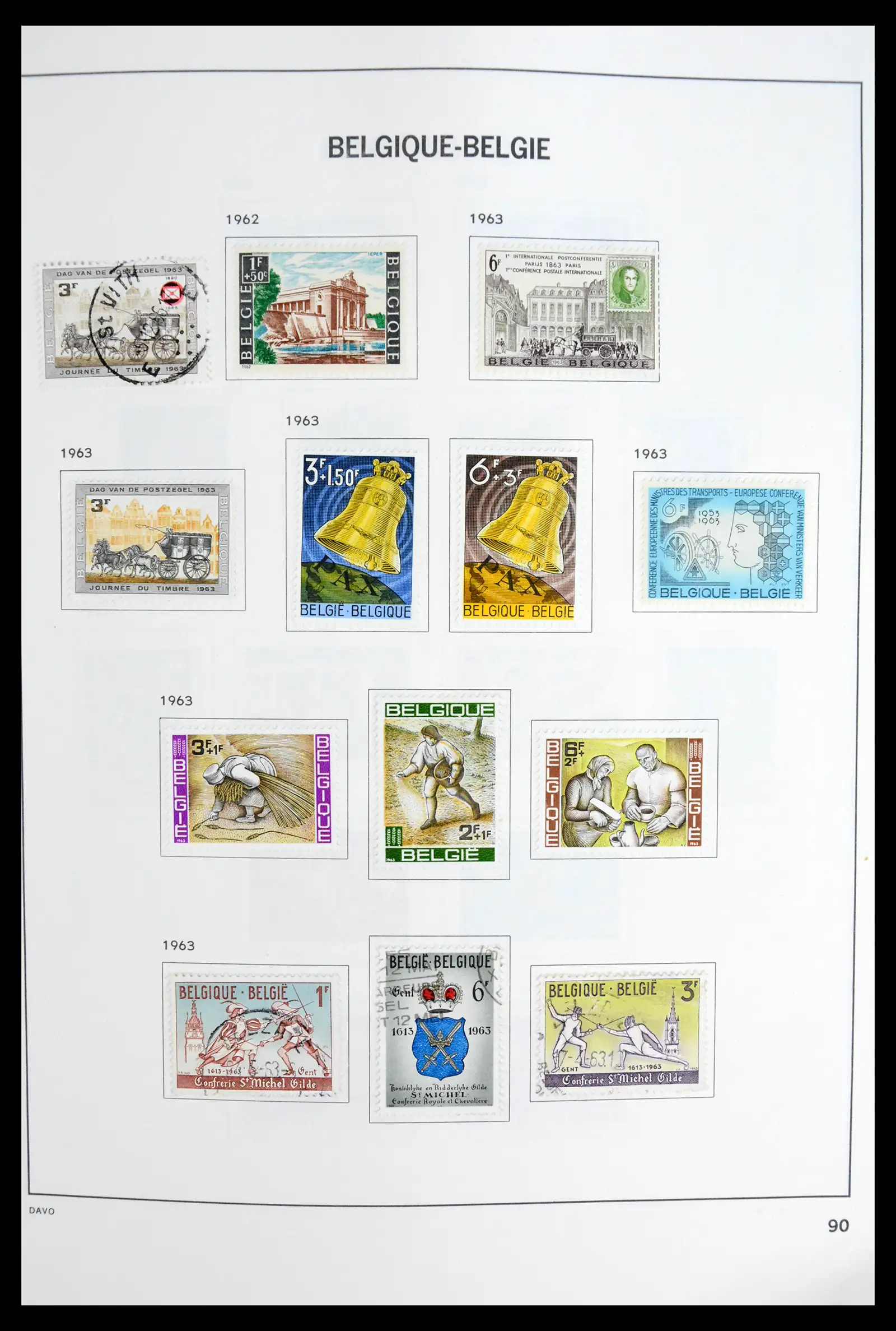 42062 0089 - Postzegelverzameling 42062 België 1849-1991.
