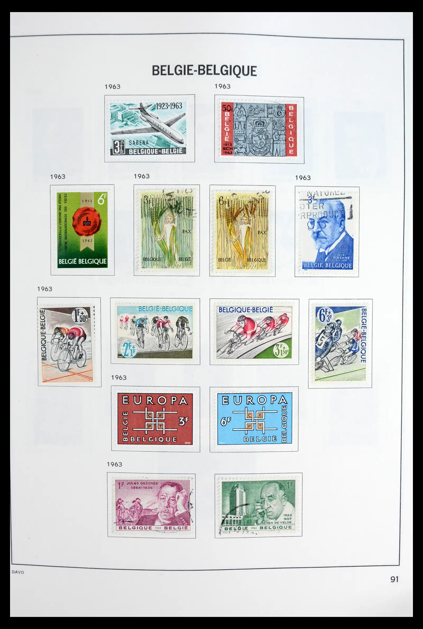 42062 0090 - Postzegelverzameling 42062 België 1849-1991.