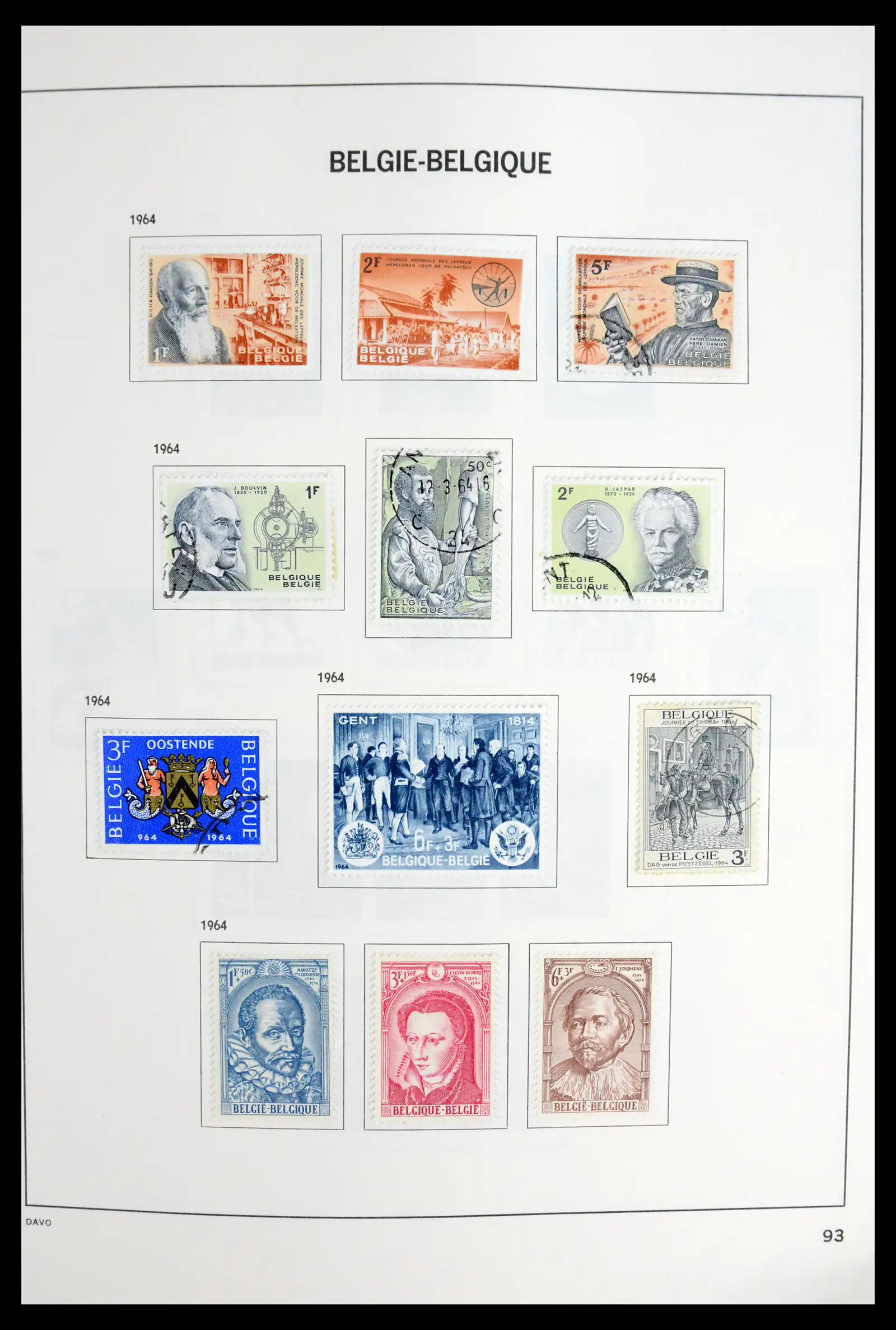 42062 0092 - Postzegelverzameling 42062 België 1849-1991.