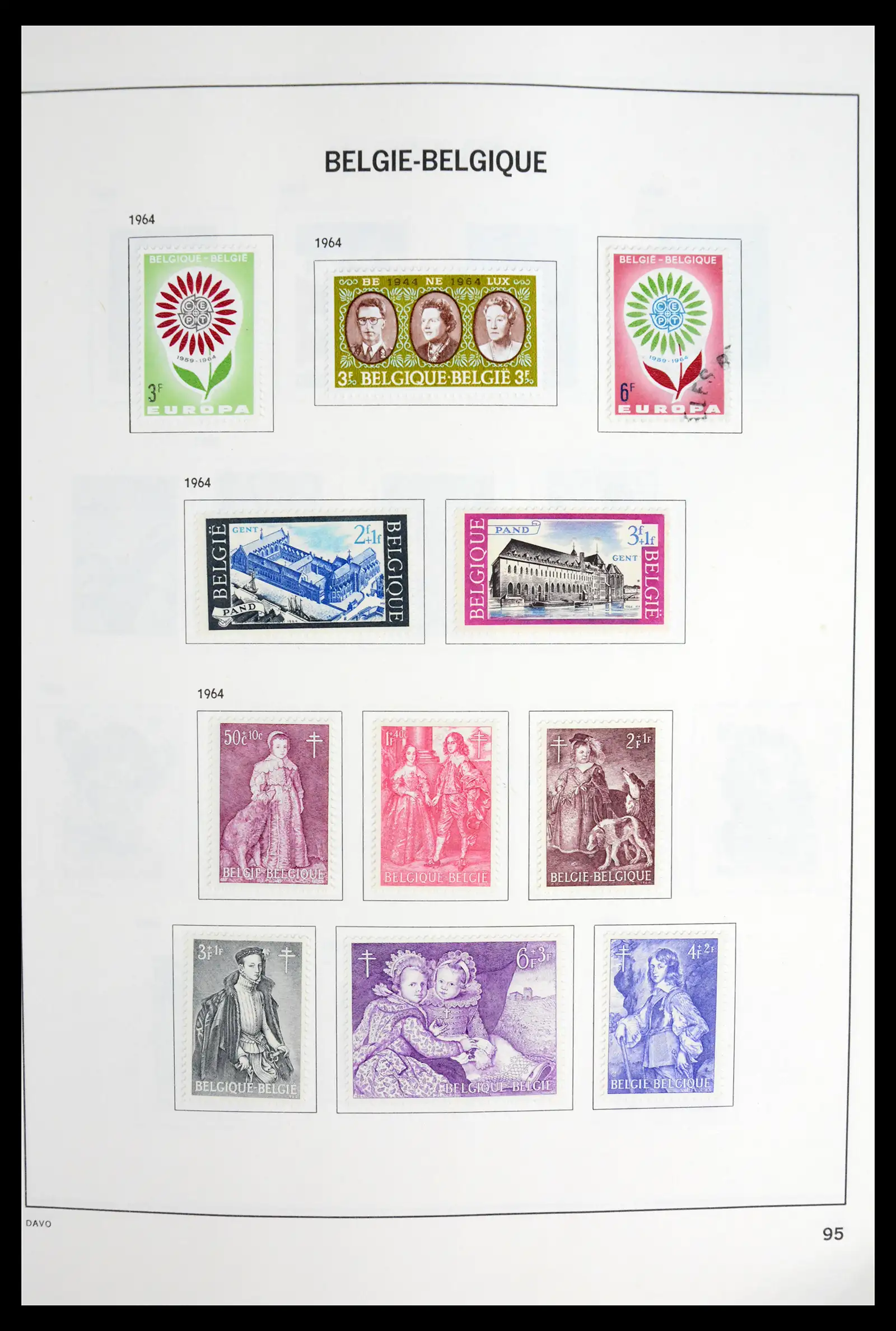 42062 0094 - Postzegelverzameling 42062 België 1849-1991.