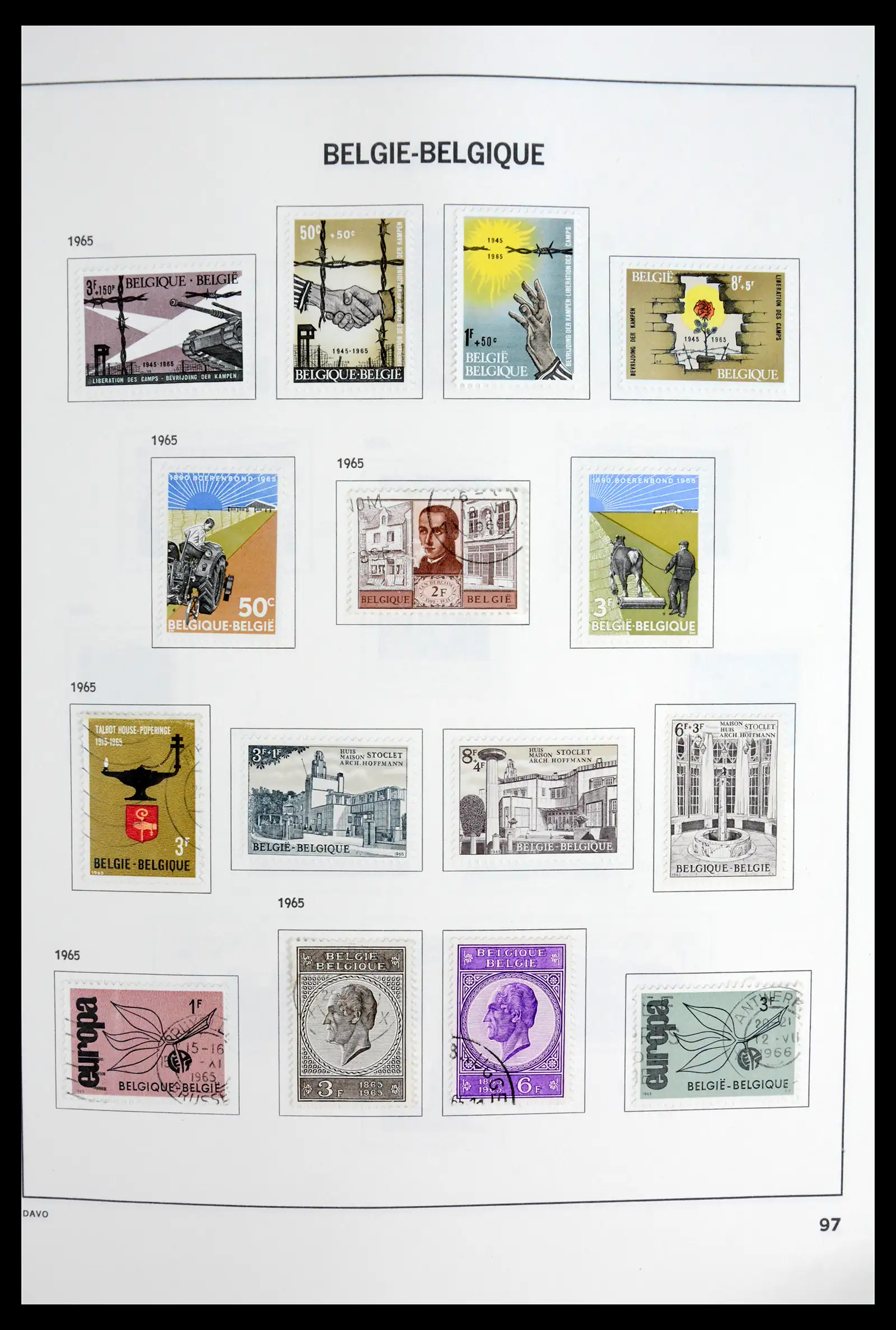 42062 0096 - Postzegelverzameling 42062 België 1849-1991.