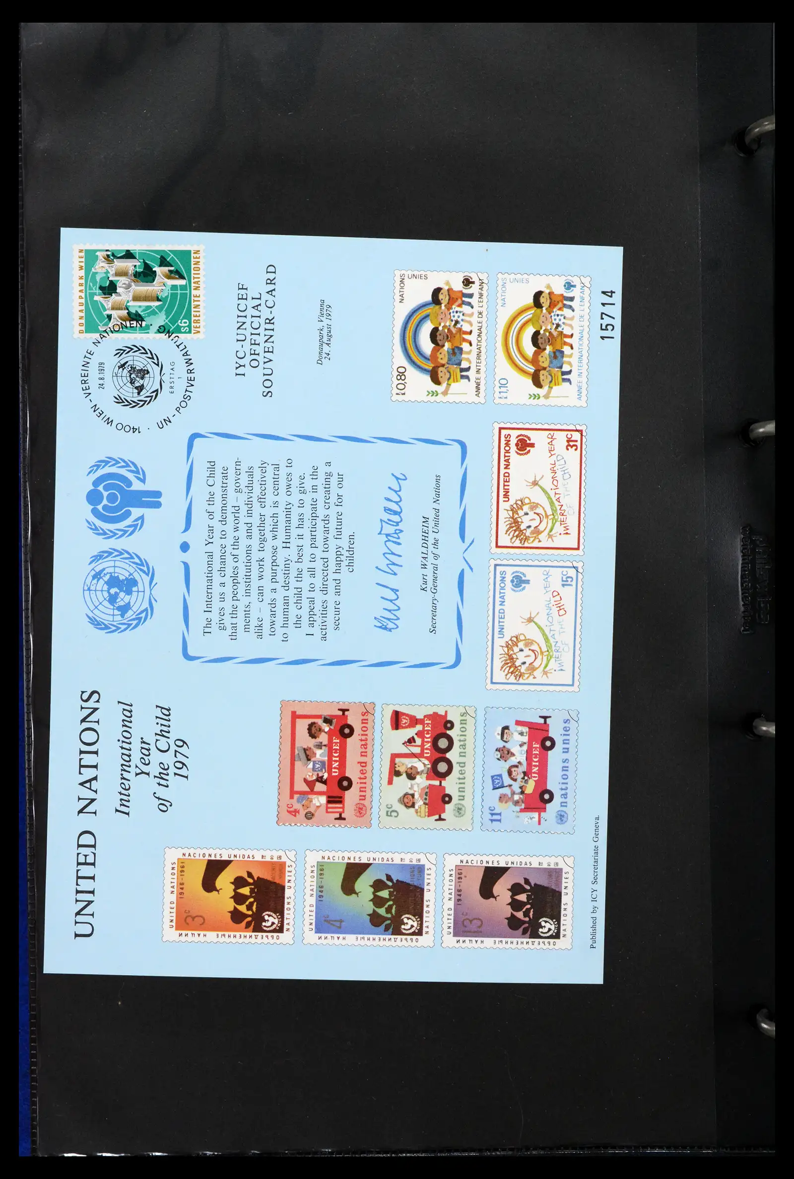 42063 0010 - Stamp collection 42063 Thematics Year of the Child 1979
