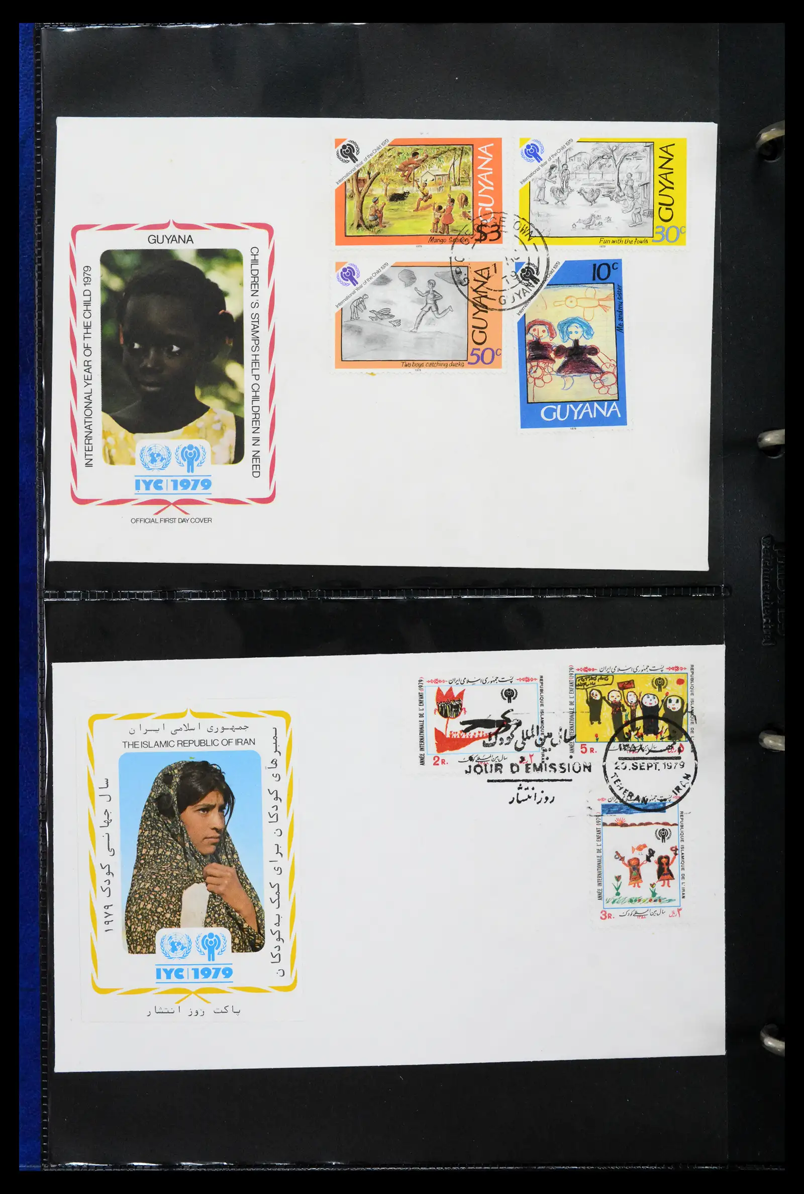 42063 0012 - Stamp collection 42063 Thematics Year of the Child 1979