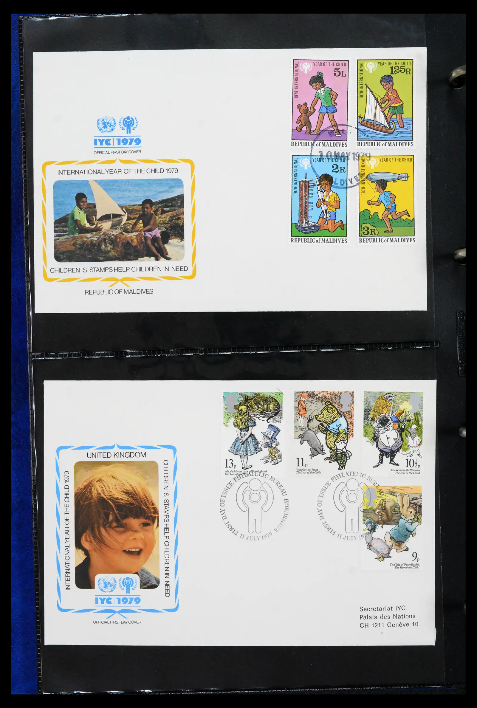 42063 0014 - Stamp collection 42063 Thematics Year of the Child 1979