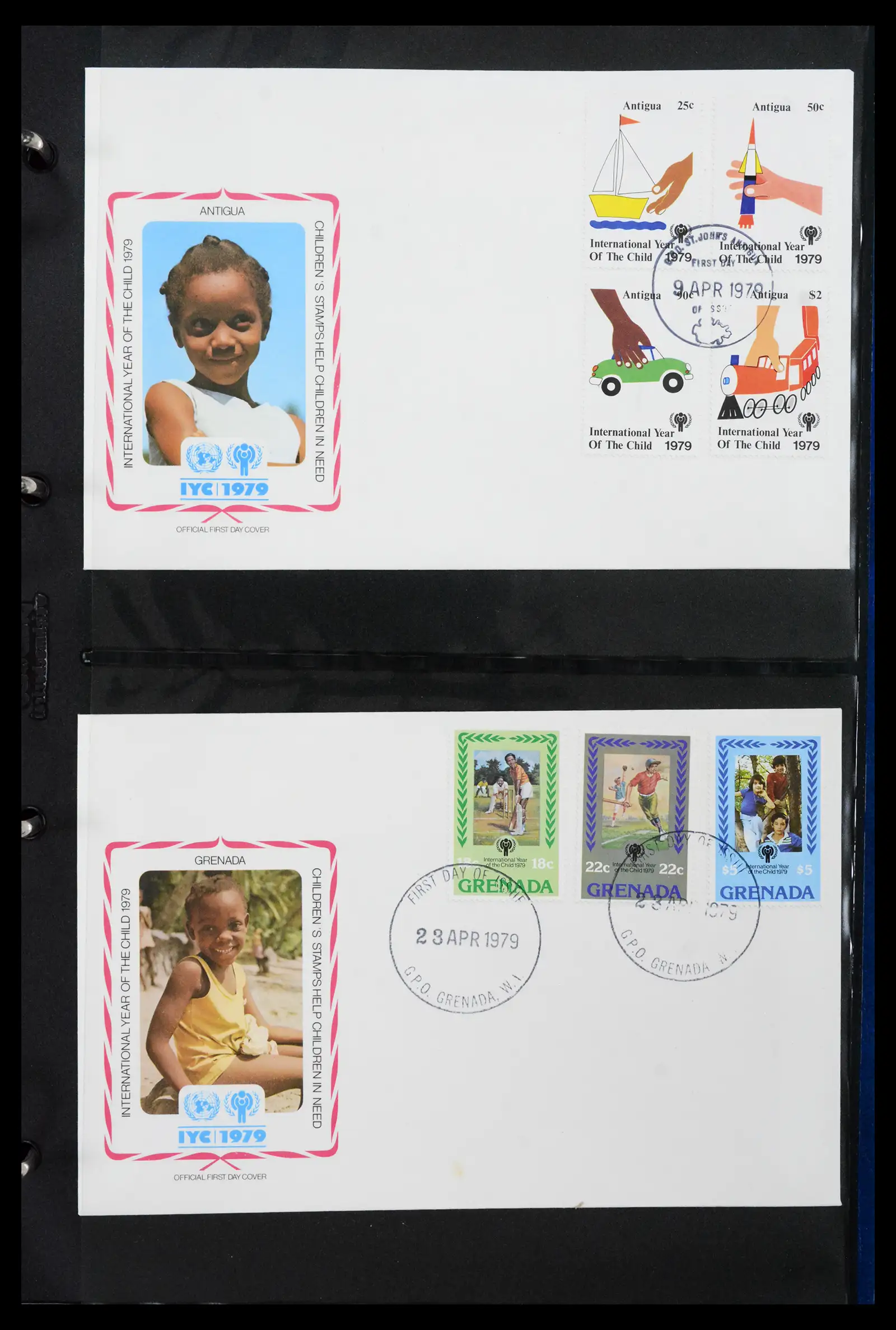 42063 0023 - Stamp collection 42063 Thematics Year of the Child 1979