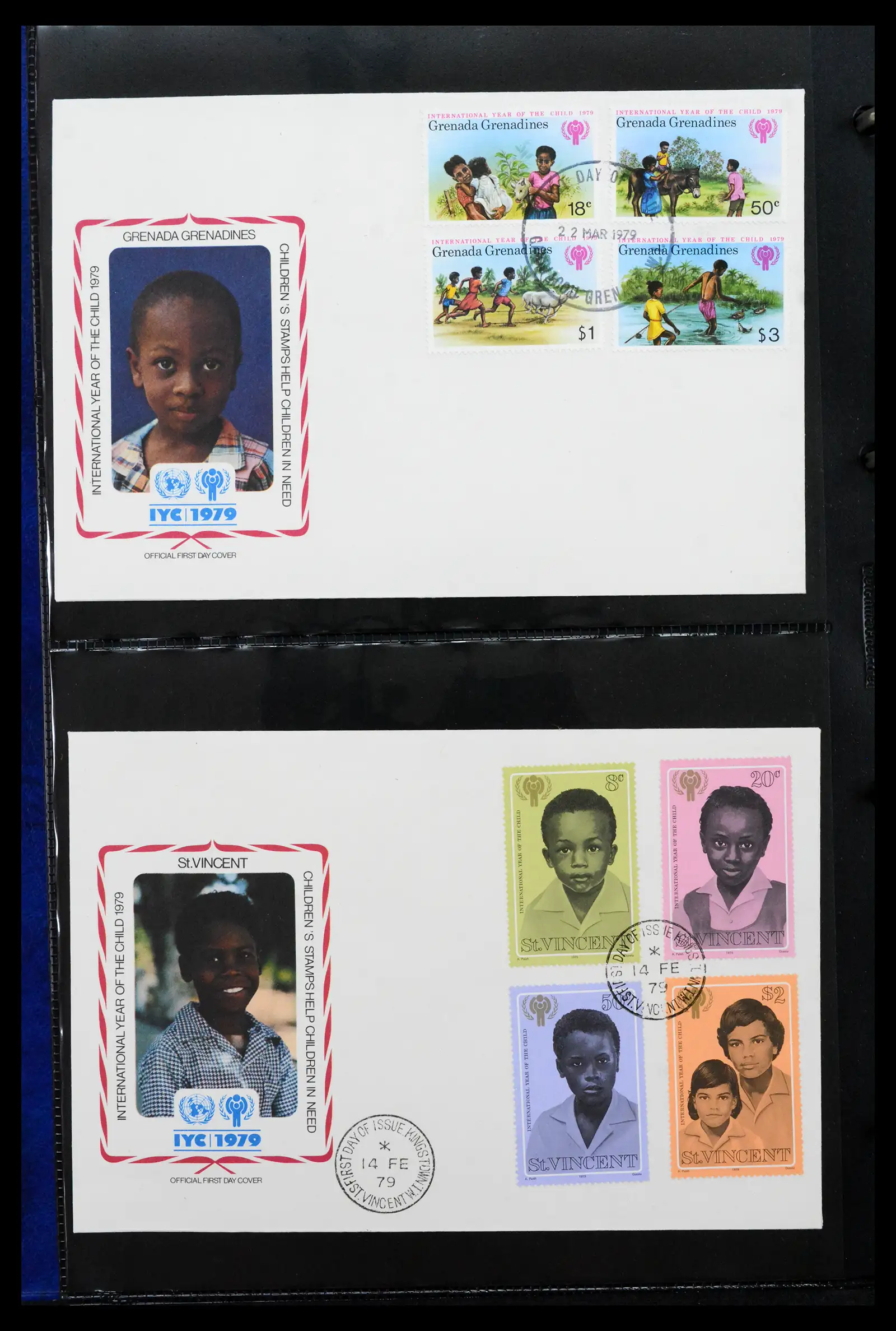42063 0028 - Stamp collection 42063 Thematics Year of the Child 1979