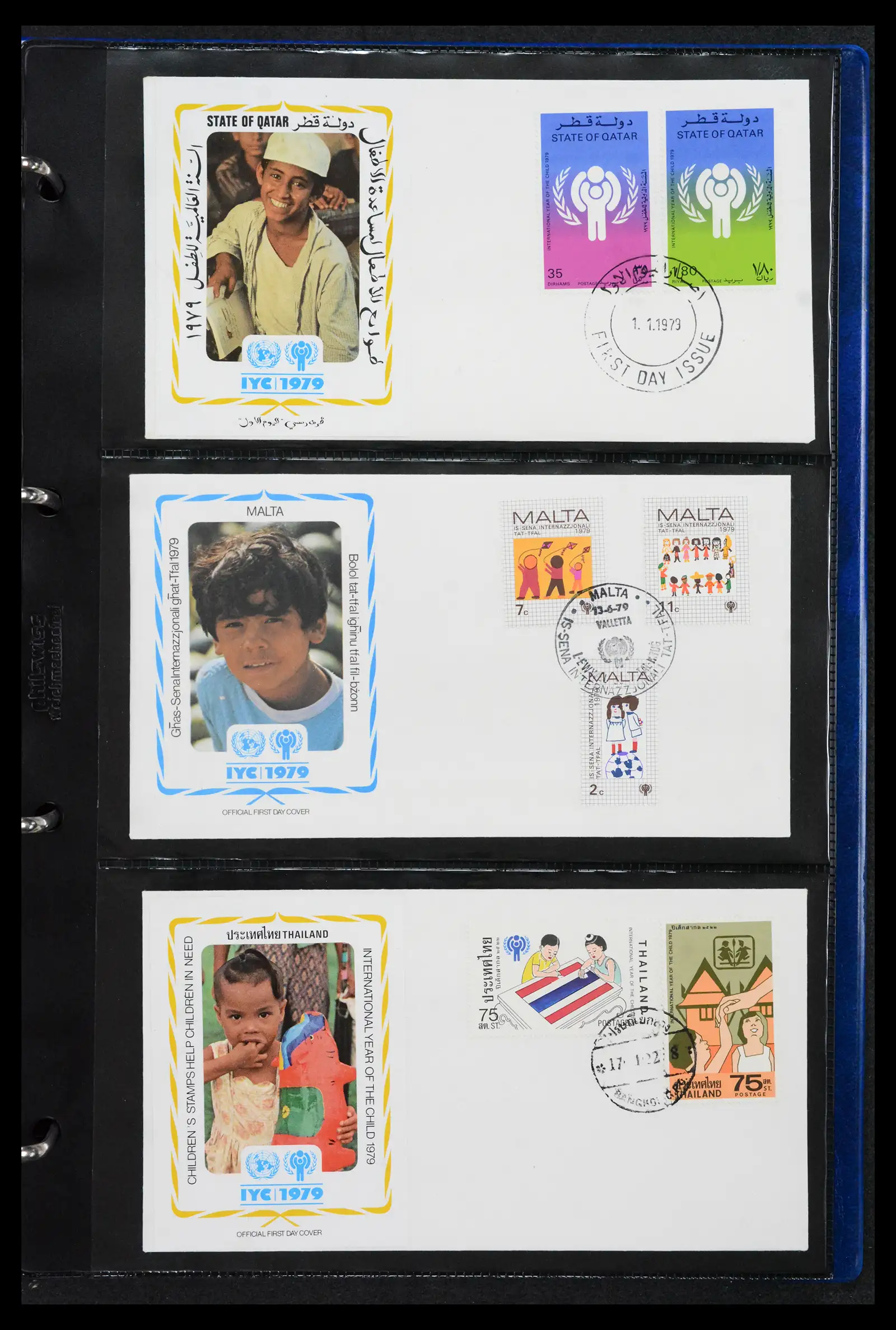 42063 0033 - Stamp collection 42063 Thematics Year of the Child 1979