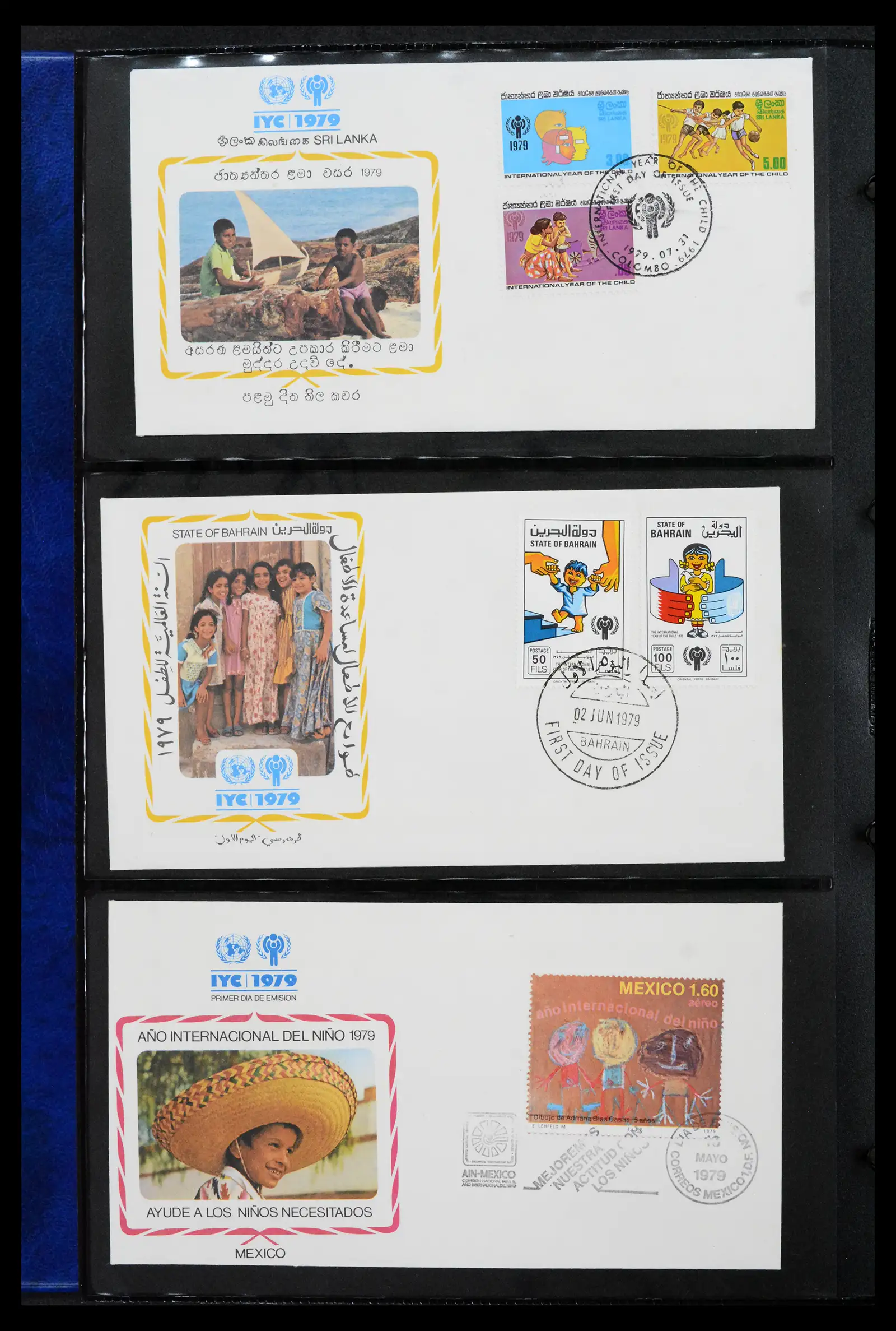 42063 0034 - Stamp collection 42063 Thematics Year of the Child 1979