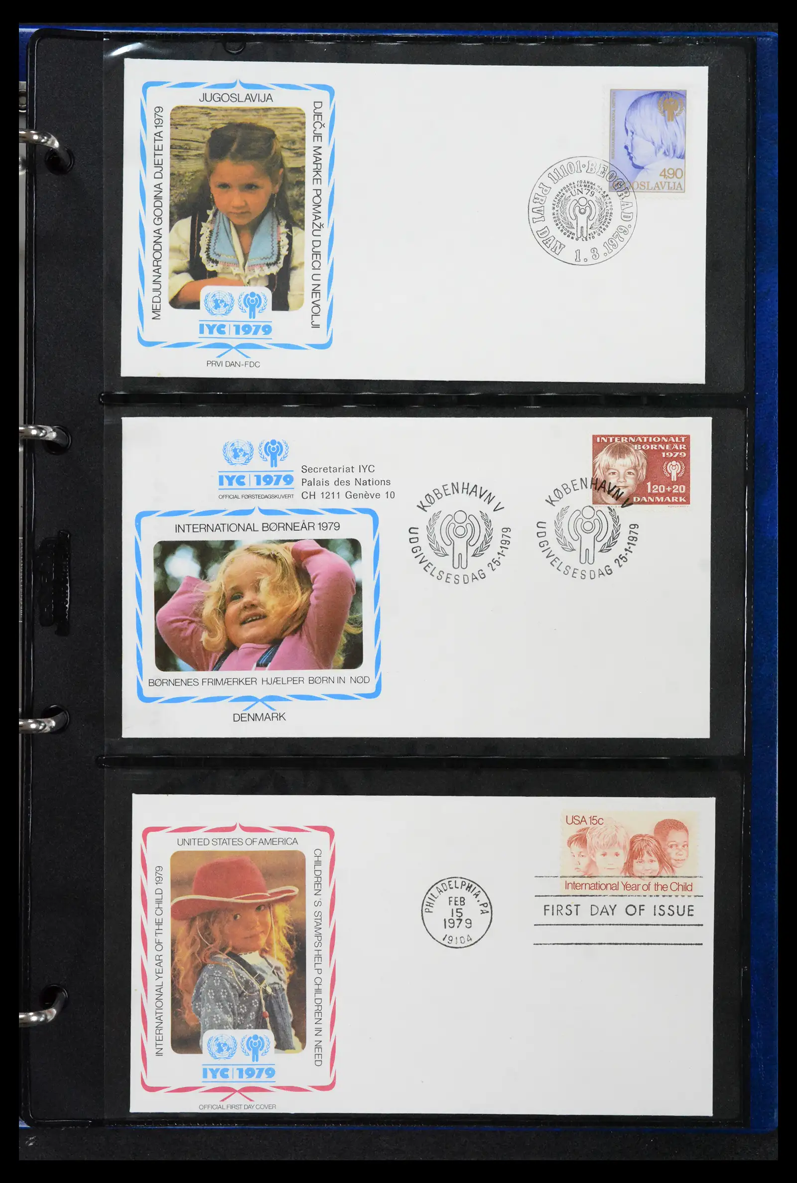 42063 0037 - Stamp collection 42063 Thematics Year of the Child 1979