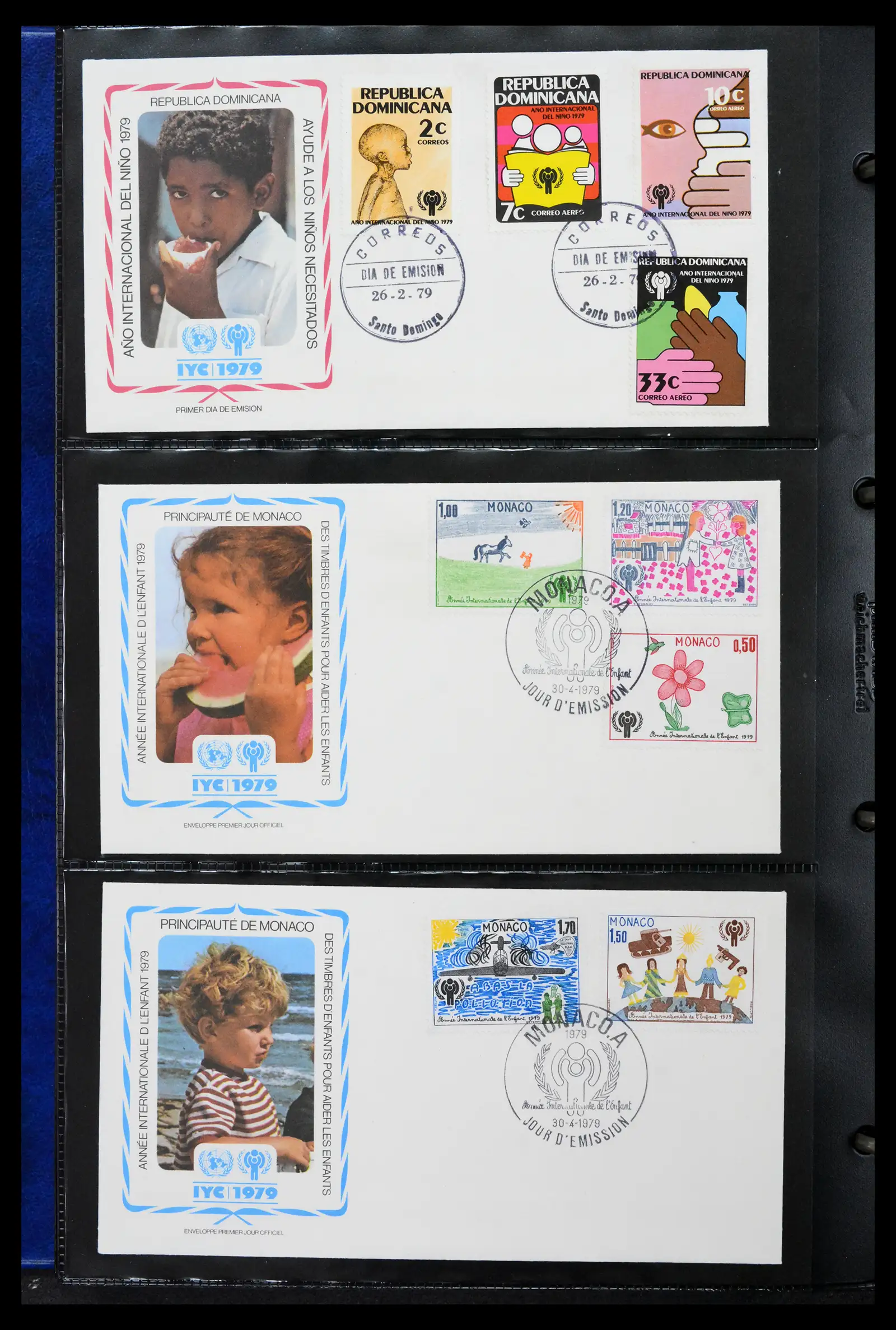 42063 0040 - Stamp collection 42063 Thematics Year of the Child 1979