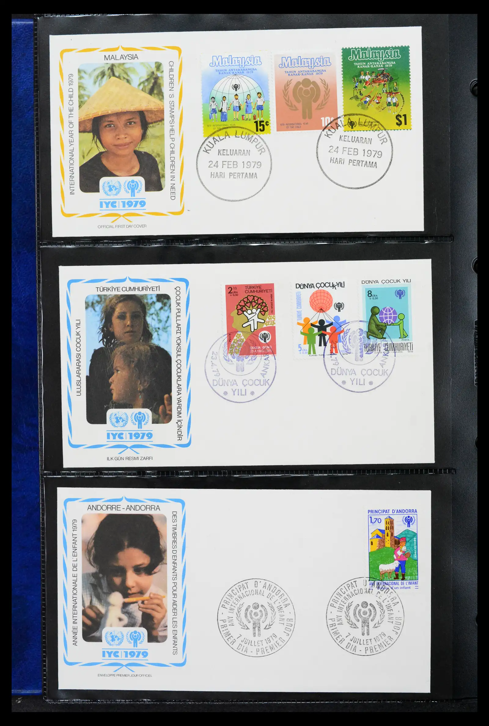 42063 0042 - Stamp collection 42063 Thematics Year of the Child 1979