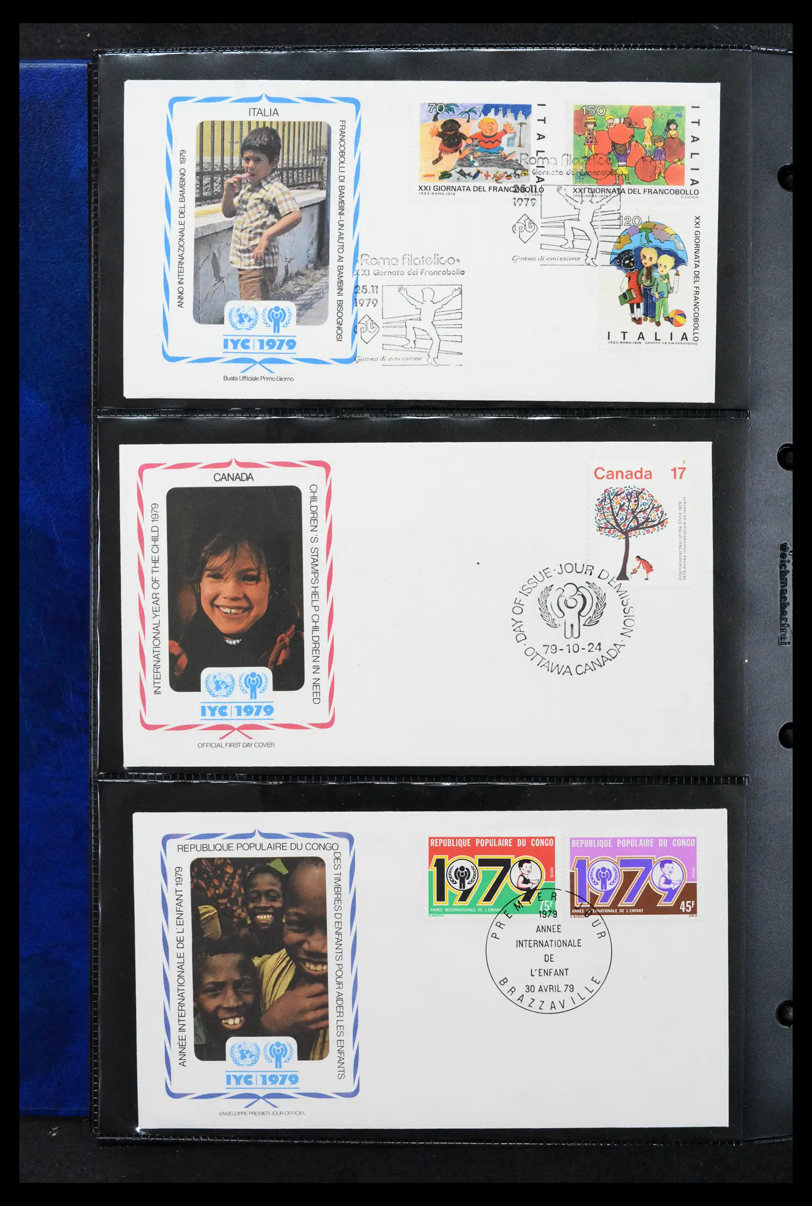 42063 0050 - Stamp collection 42063 Thematics Year of the Child 1979