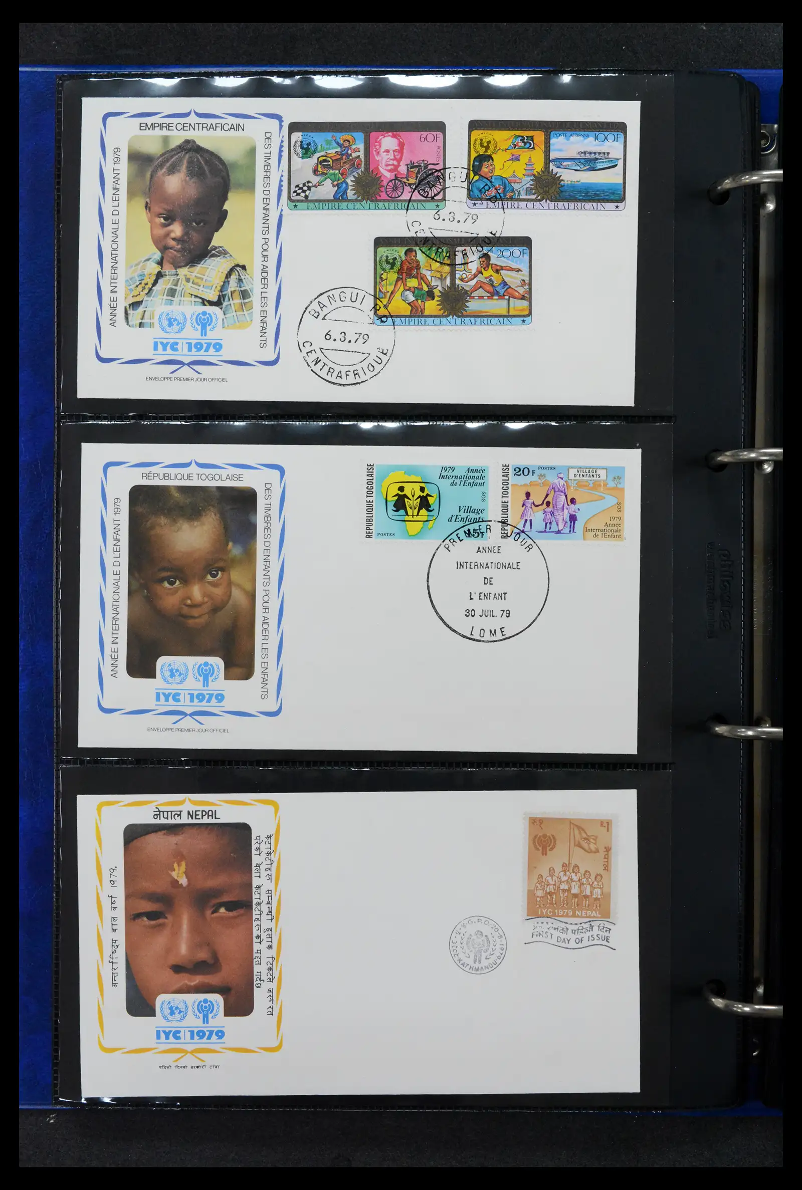 42063 0065 - Stamp collection 42063 Thematics Year of the Child 1979