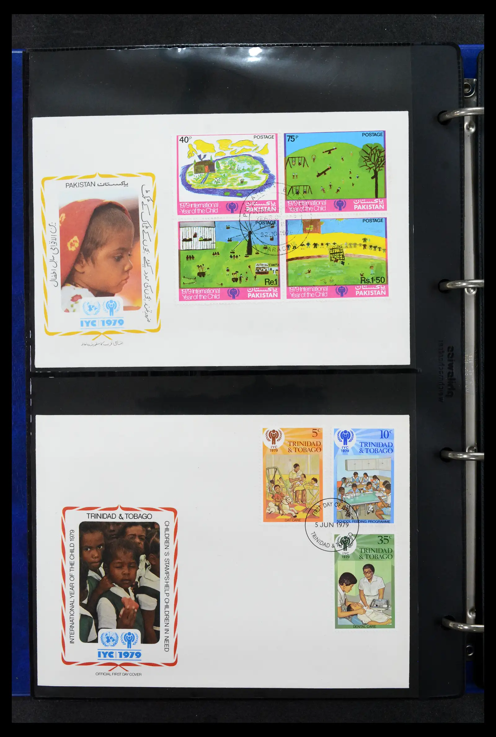 42063 0076 - Stamp collection 42063 Thematics Year of the Child 1979