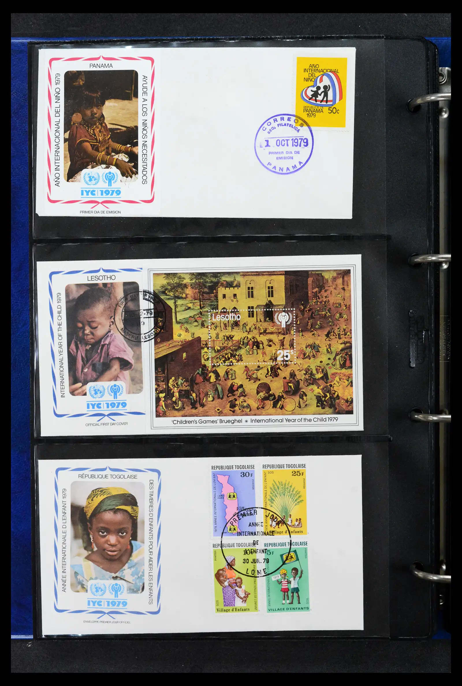 42063 0100 - Stamp collection 42063 Thematics Year of the Child 1979