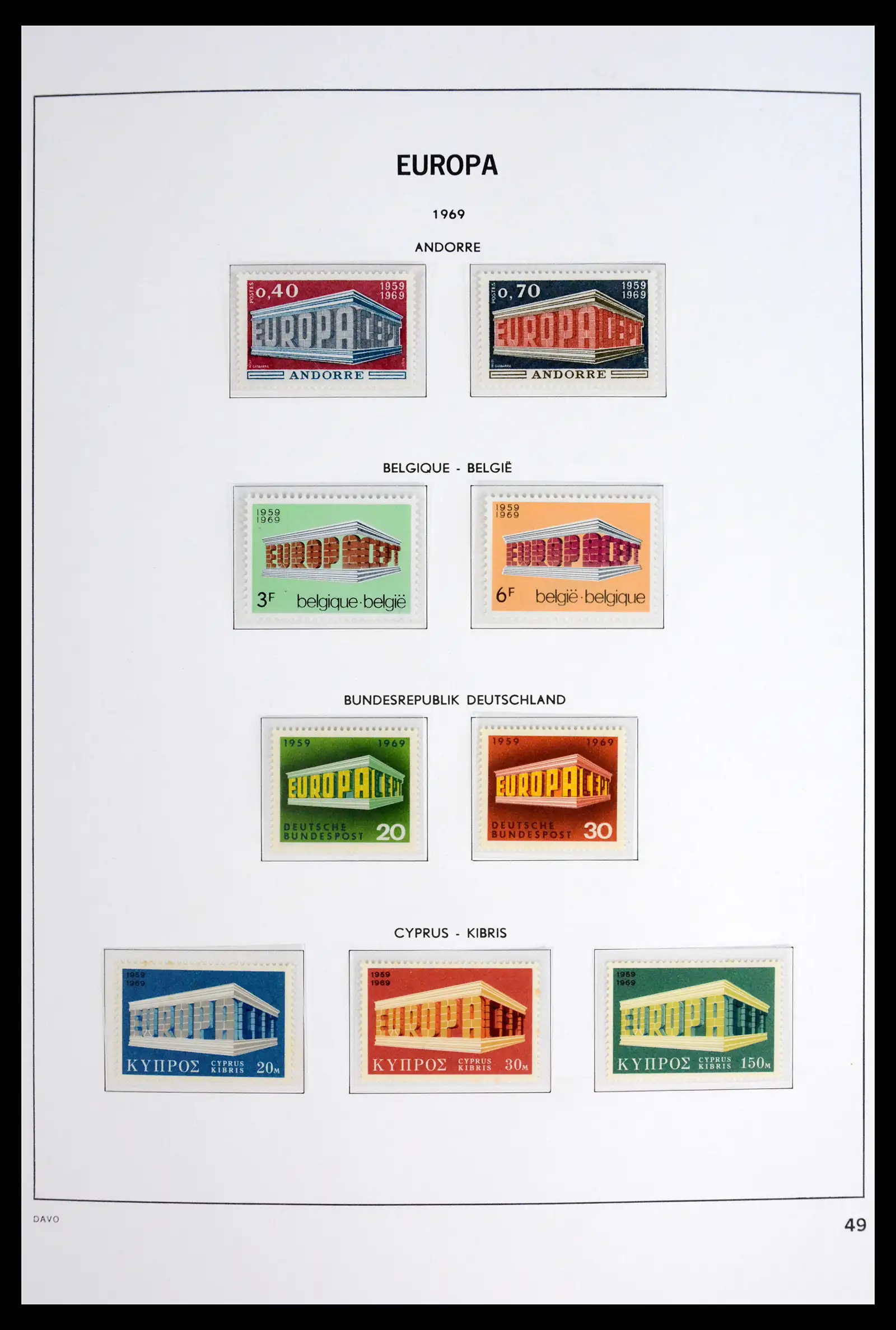 42075 0050 - Stamp collection 42075 Europa Cept complete mnh 1956-2012!