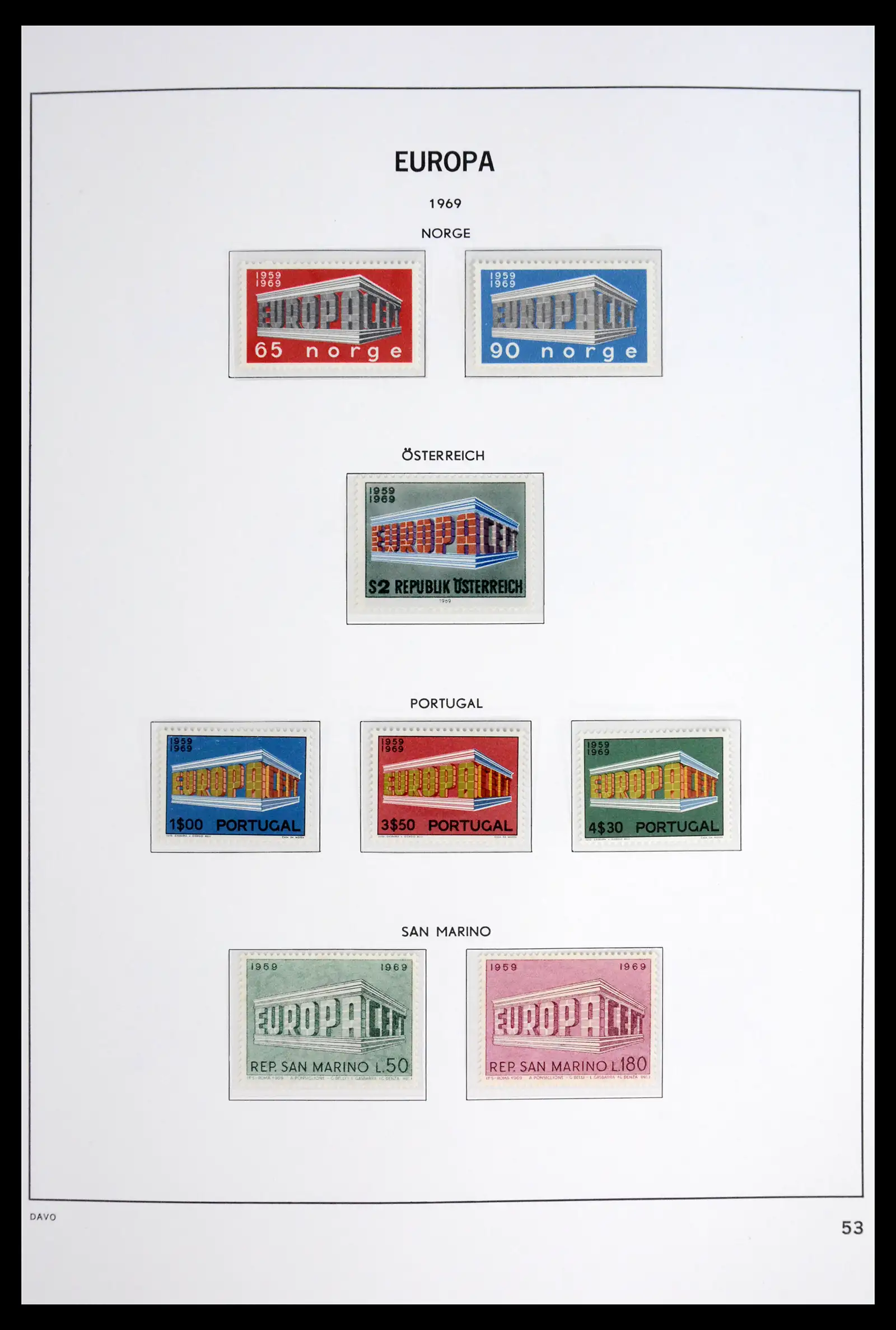 42075 0054 - Stamp collection 42075 Europa Cept complete mnh 1956-2012!
