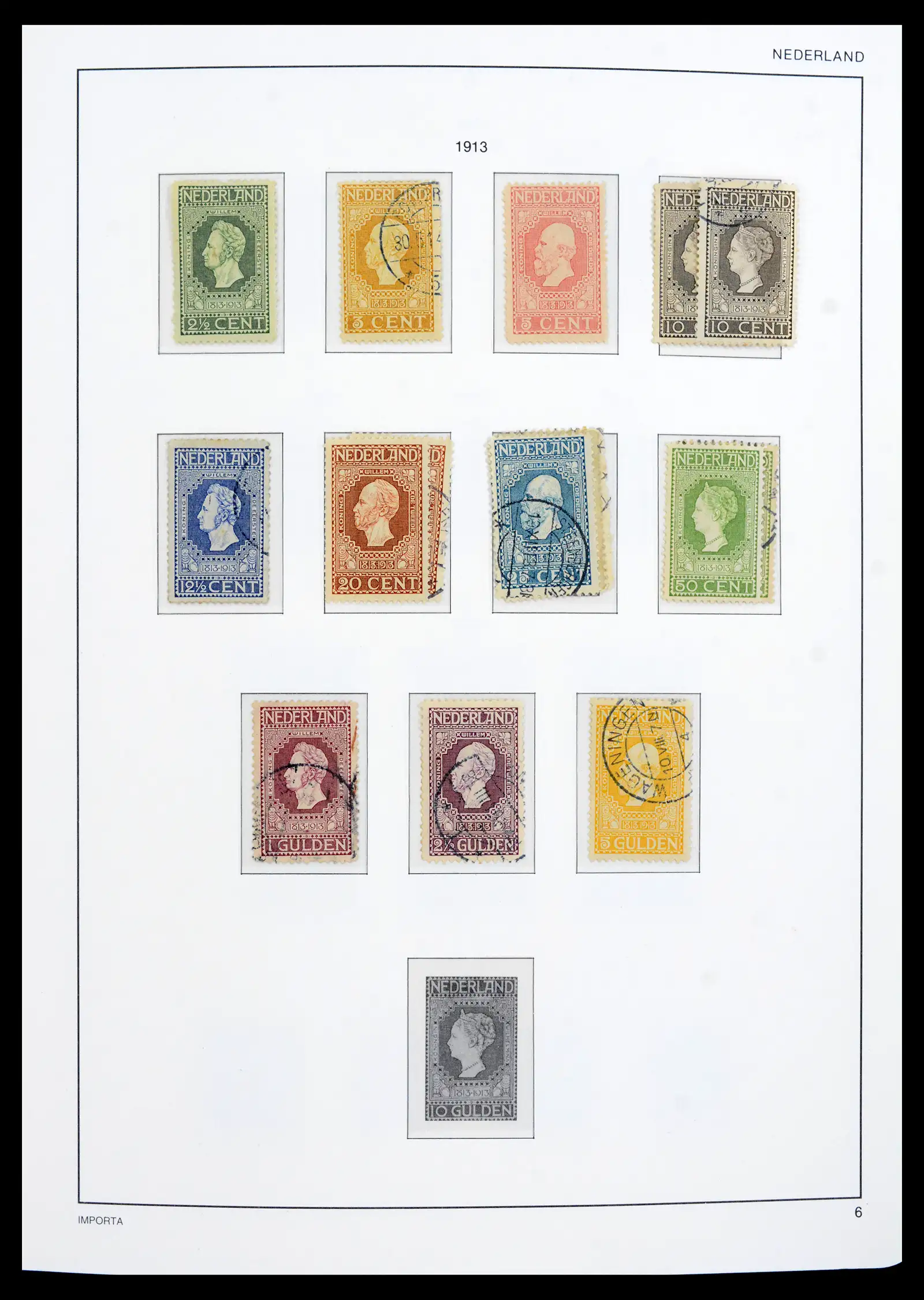42080 0007 - Postzegelverzameling 42080 Nederland 1852-1957.