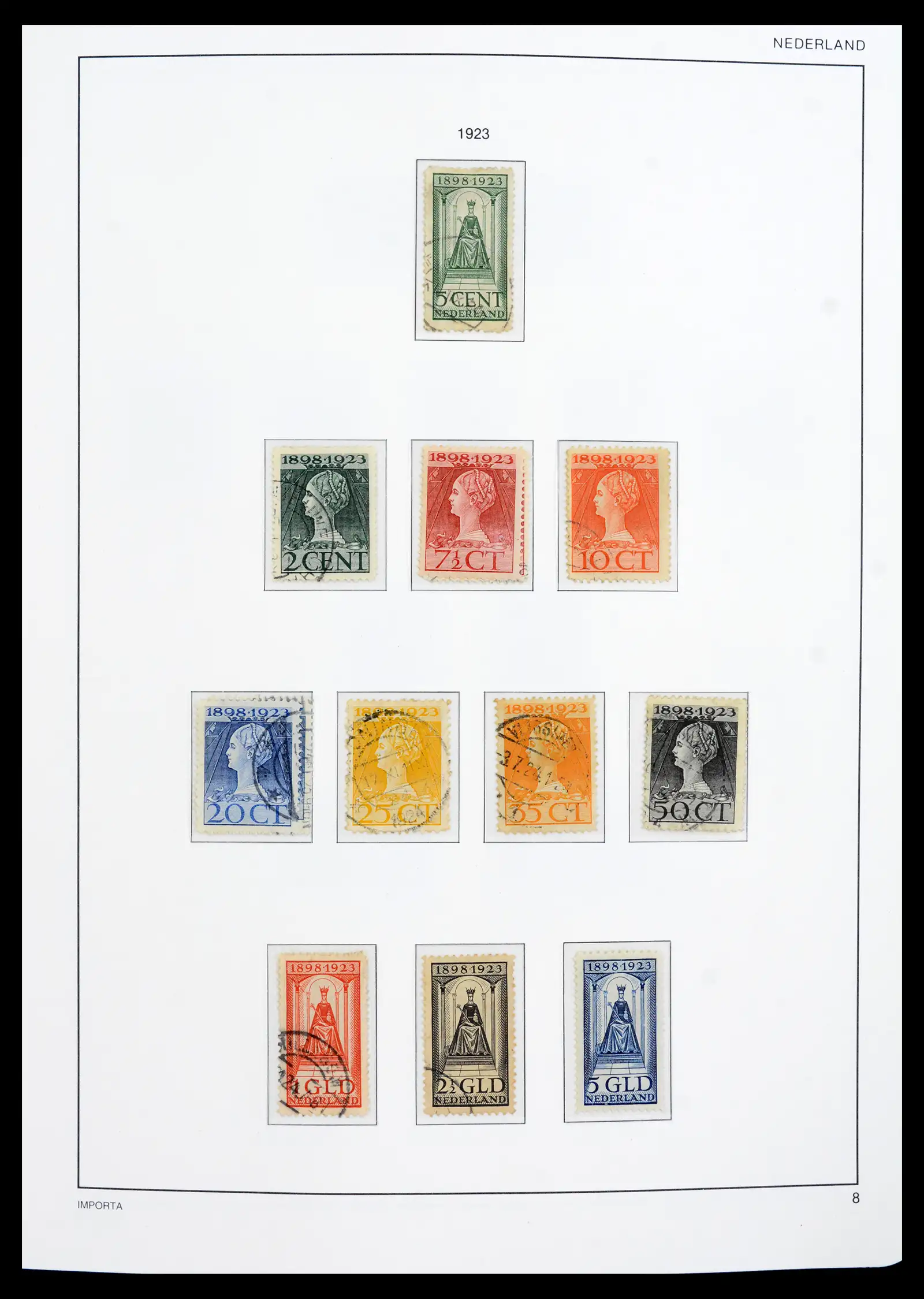42080 0009 - Postzegelverzameling 42080 Nederland 1852-1957.