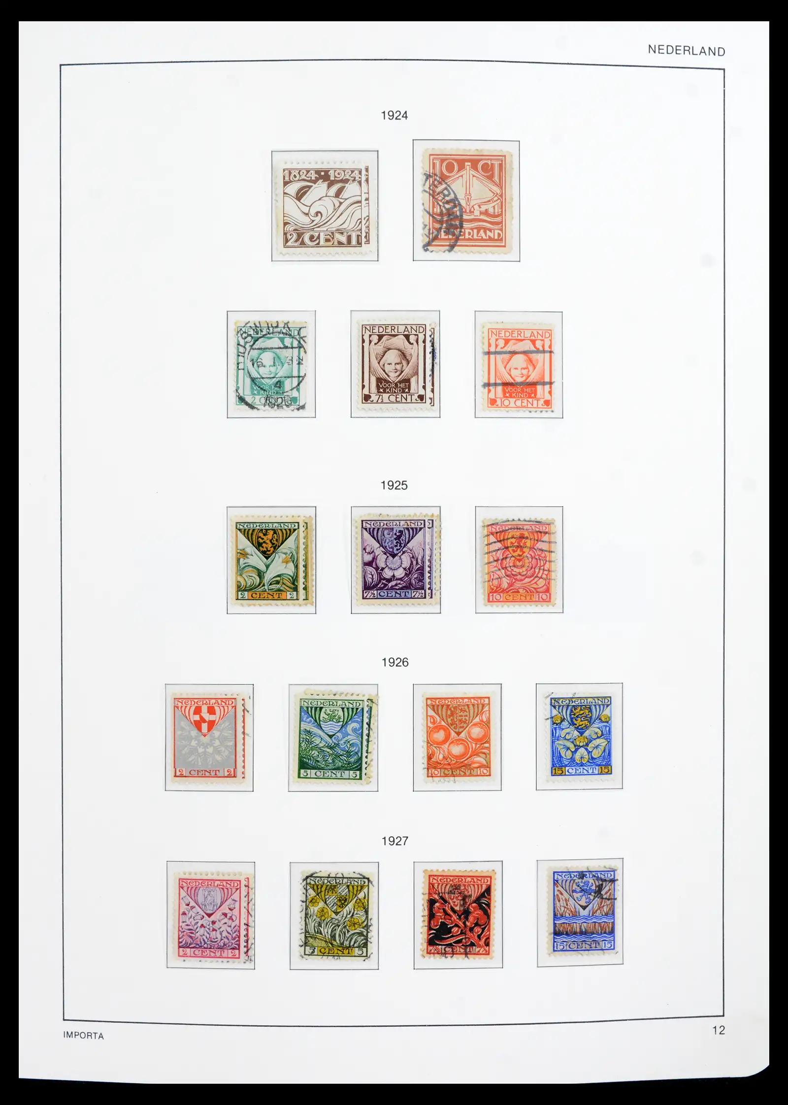 42080 0013 - Postzegelverzameling 42080 Nederland 1852-1957.