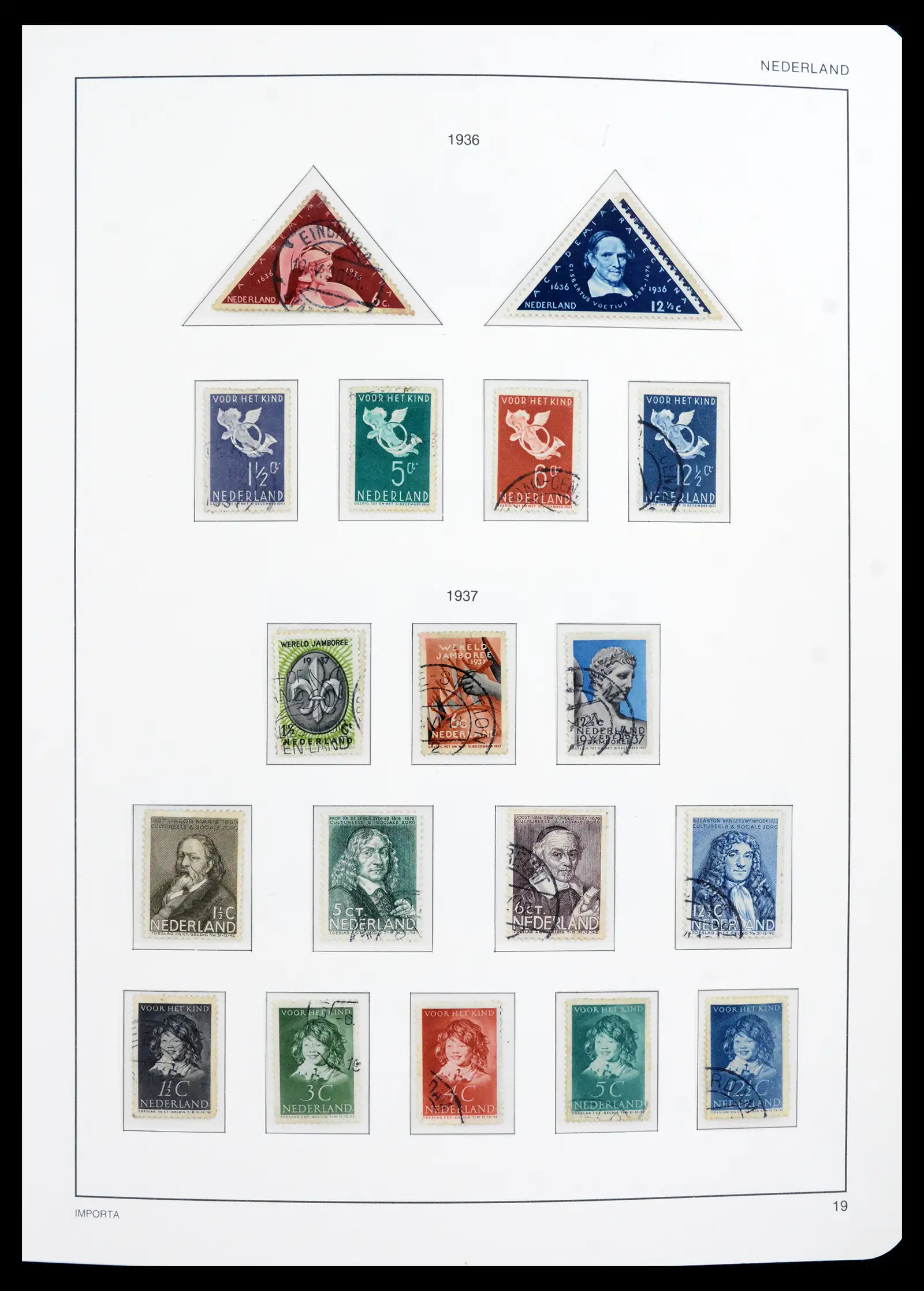 42080 0020 - Postzegelverzameling 42080 Nederland 1852-1957.