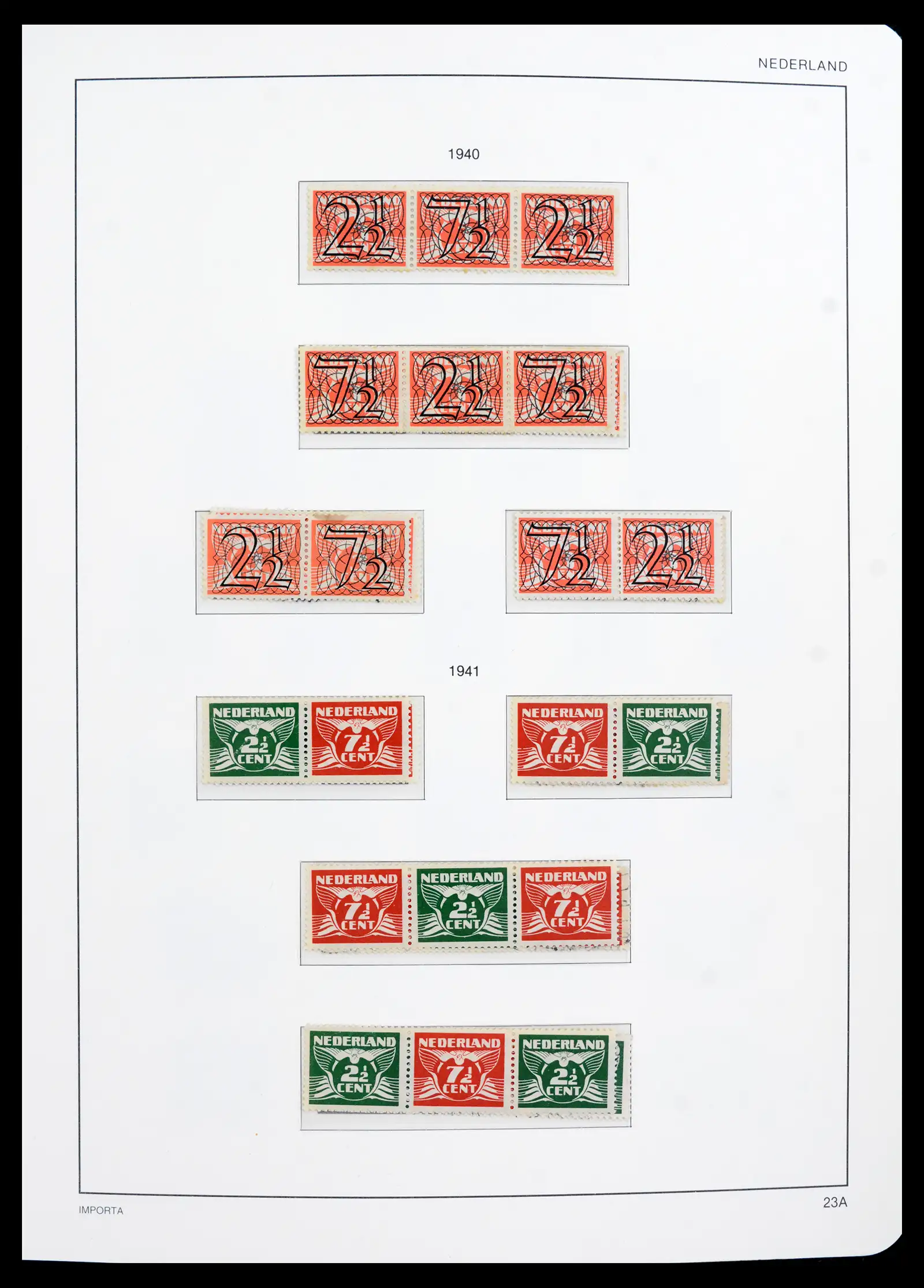 42080 0025 - Postzegelverzameling 42080 Nederland 1852-1957.
