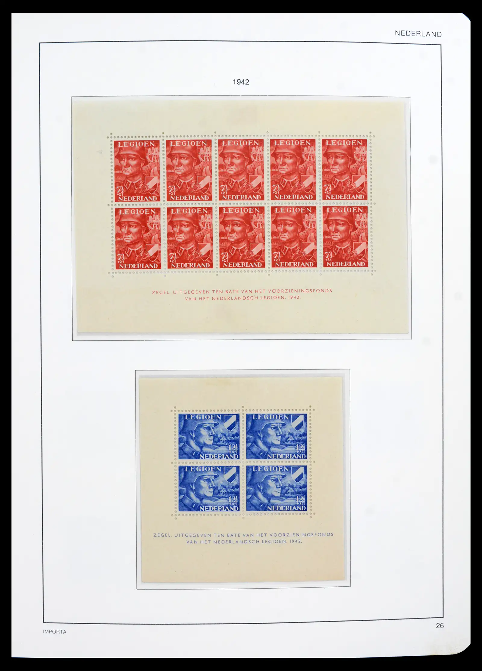 42080 0028 - Postzegelverzameling 42080 Nederland 1852-1957.