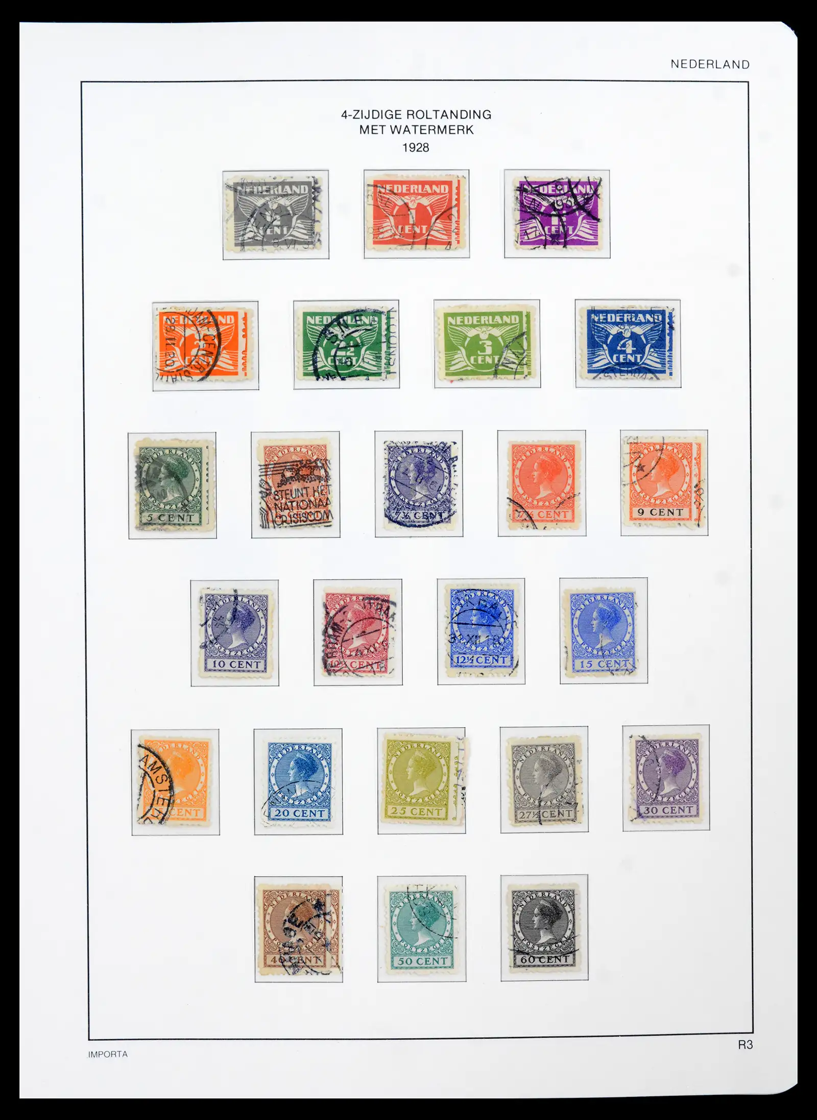 42080 0050 - Postzegelverzameling 42080 Nederland 1852-1957.