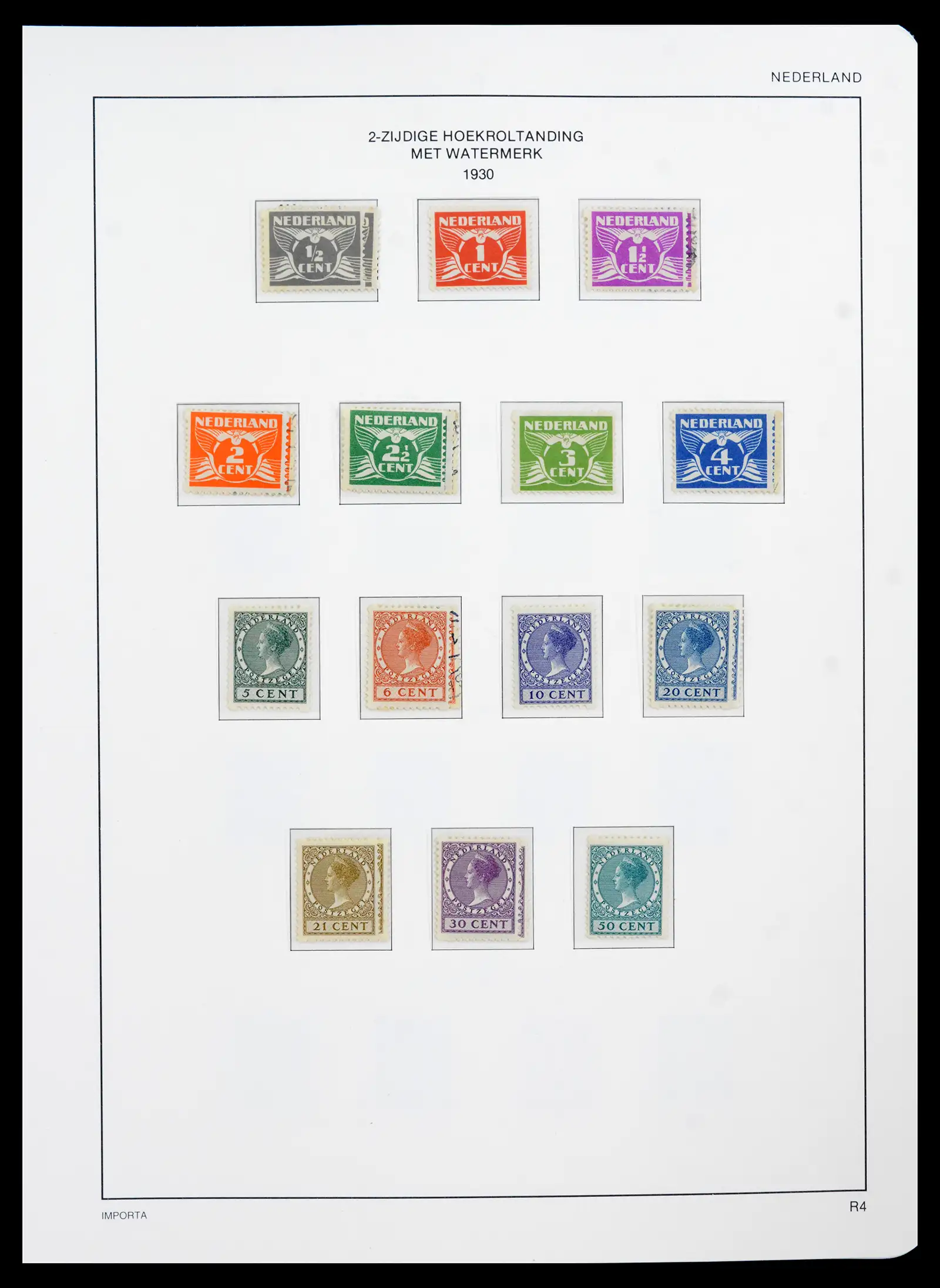 42080 0051 - Postzegelverzameling 42080 Nederland 1852-1957.