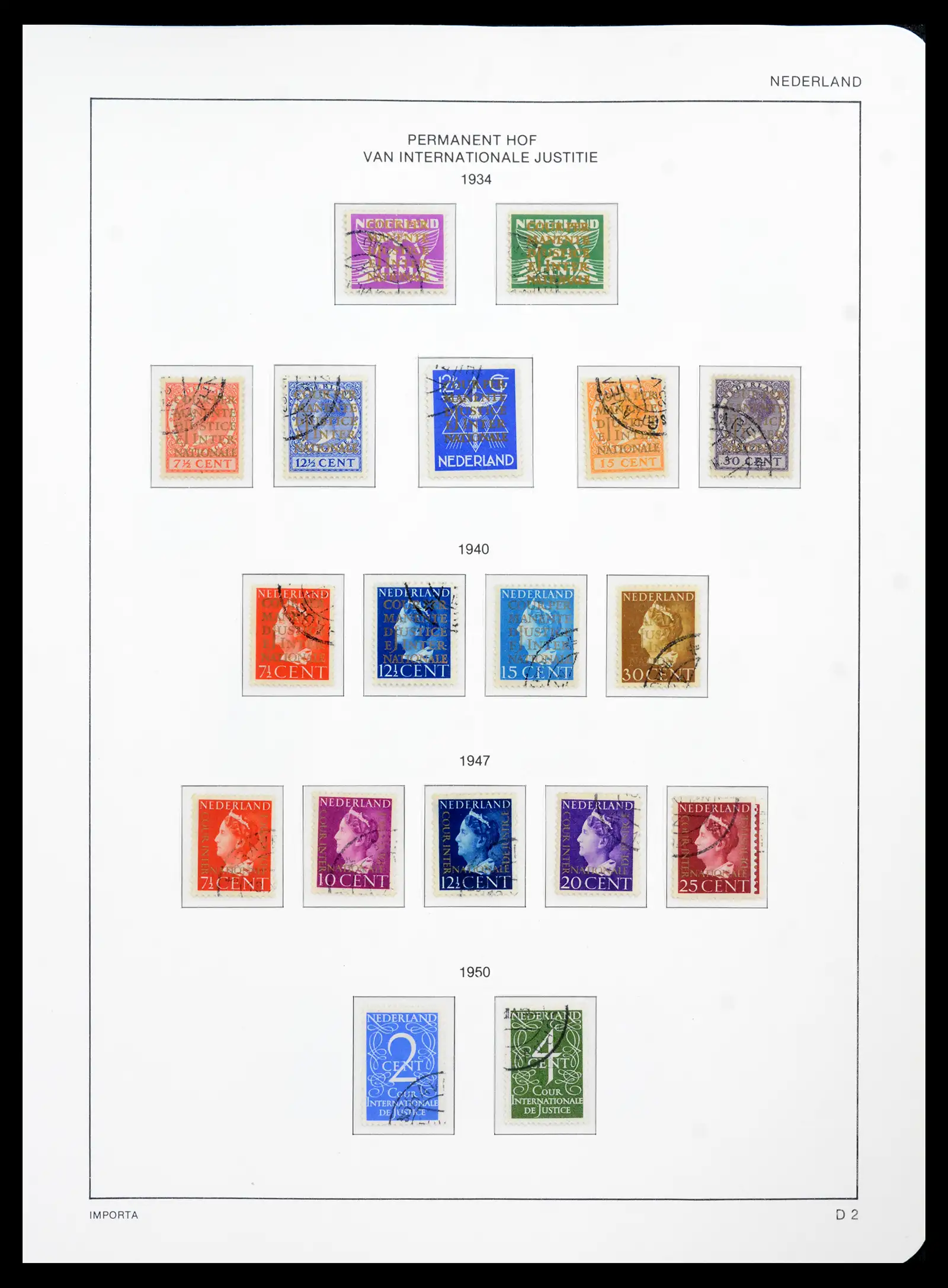 42080 0060 - Postzegelverzameling 42080 Nederland 1852-1957.
