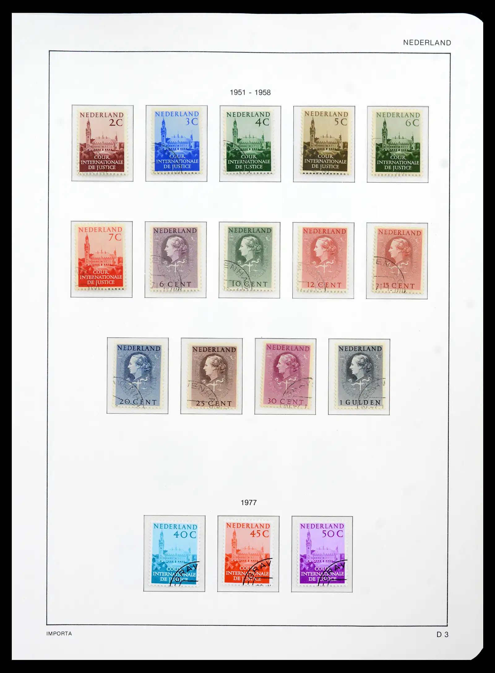 42080 0061 - Postzegelverzameling 42080 Nederland 1852-1957.