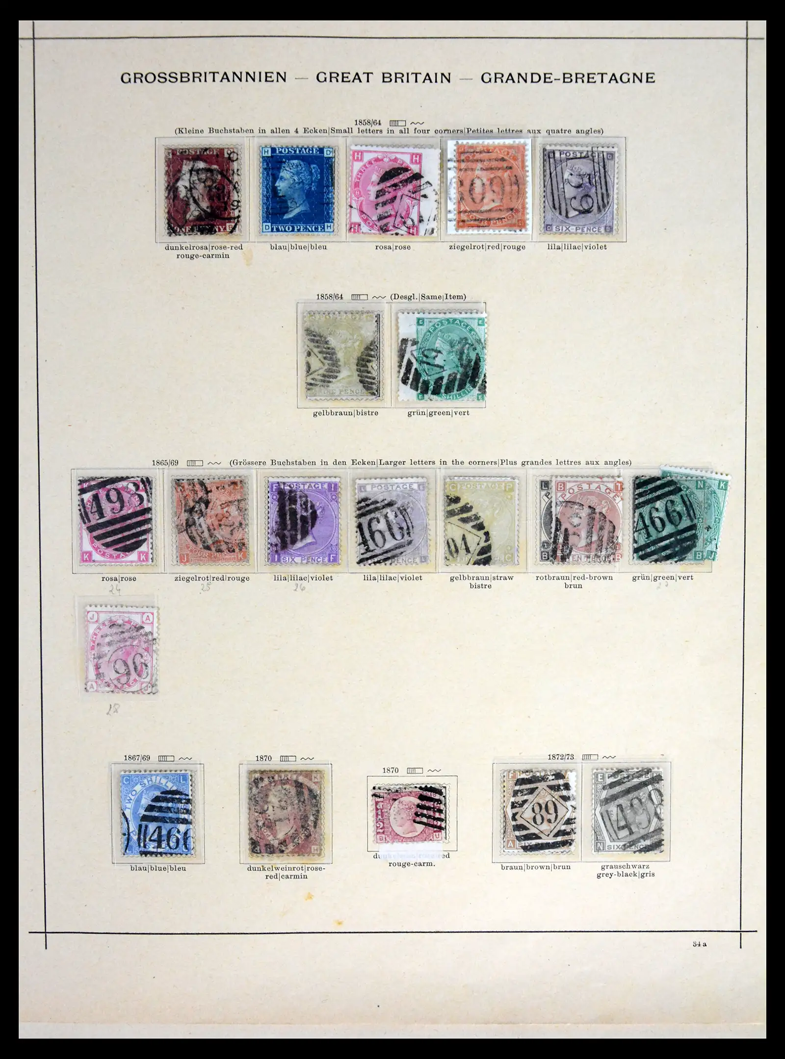 42090 0002 - Postzegelverzameling 42090 Engeland 1840-1915.