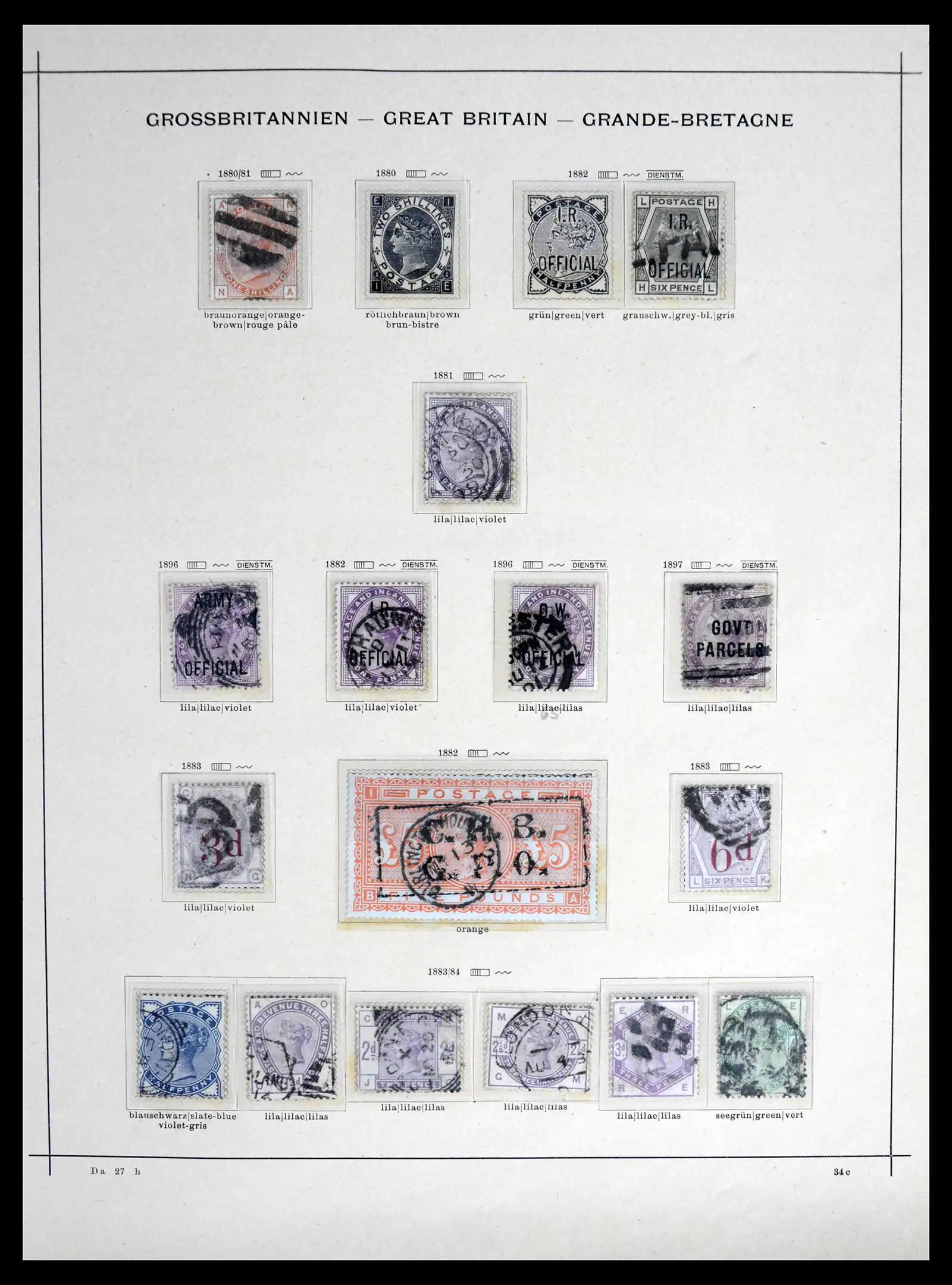 42090 0004 - Postzegelverzameling 42090 Engeland 1840-1915.