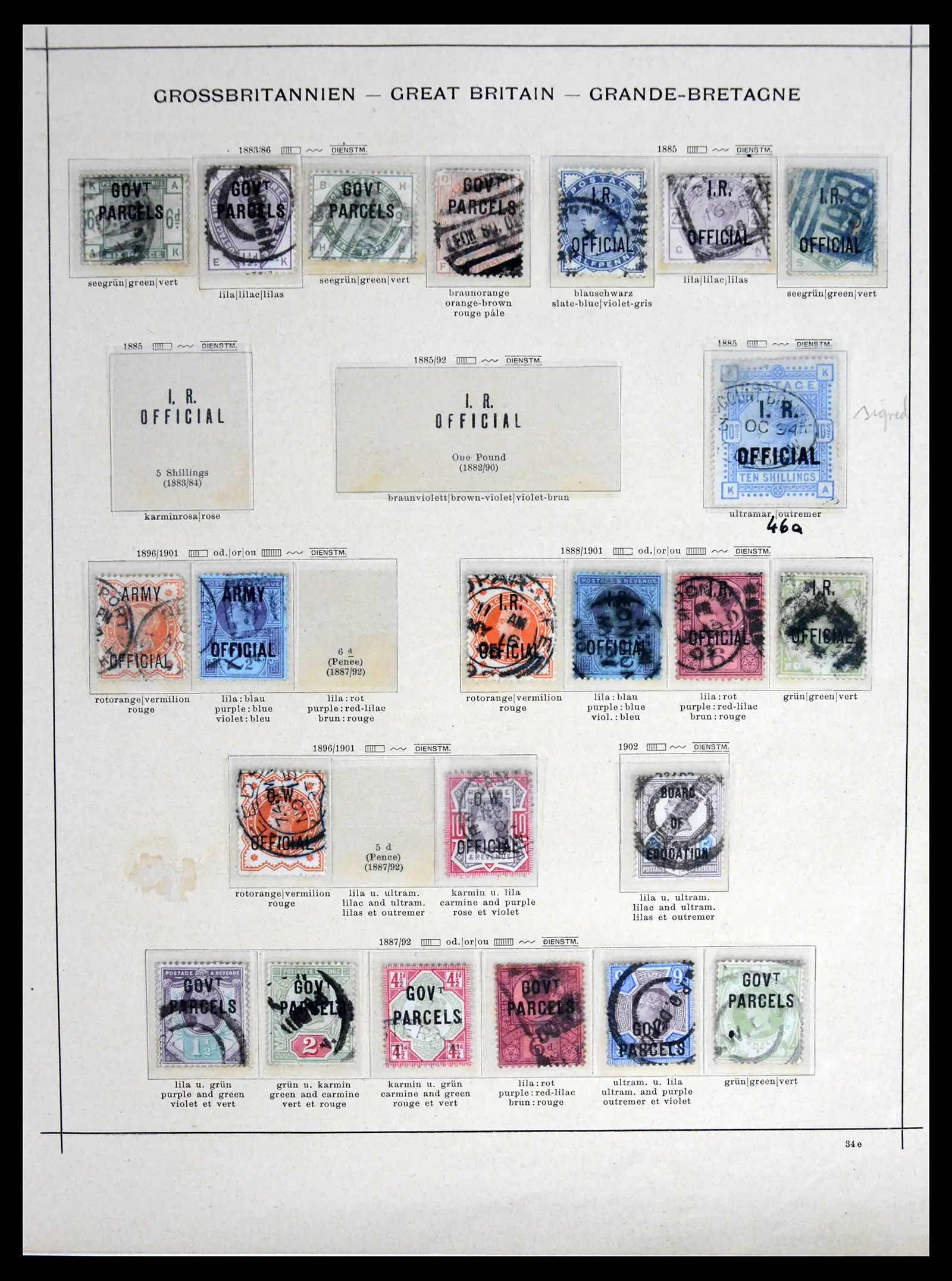 42090 0006 - Postzegelverzameling 42090 Engeland 1840-1915.