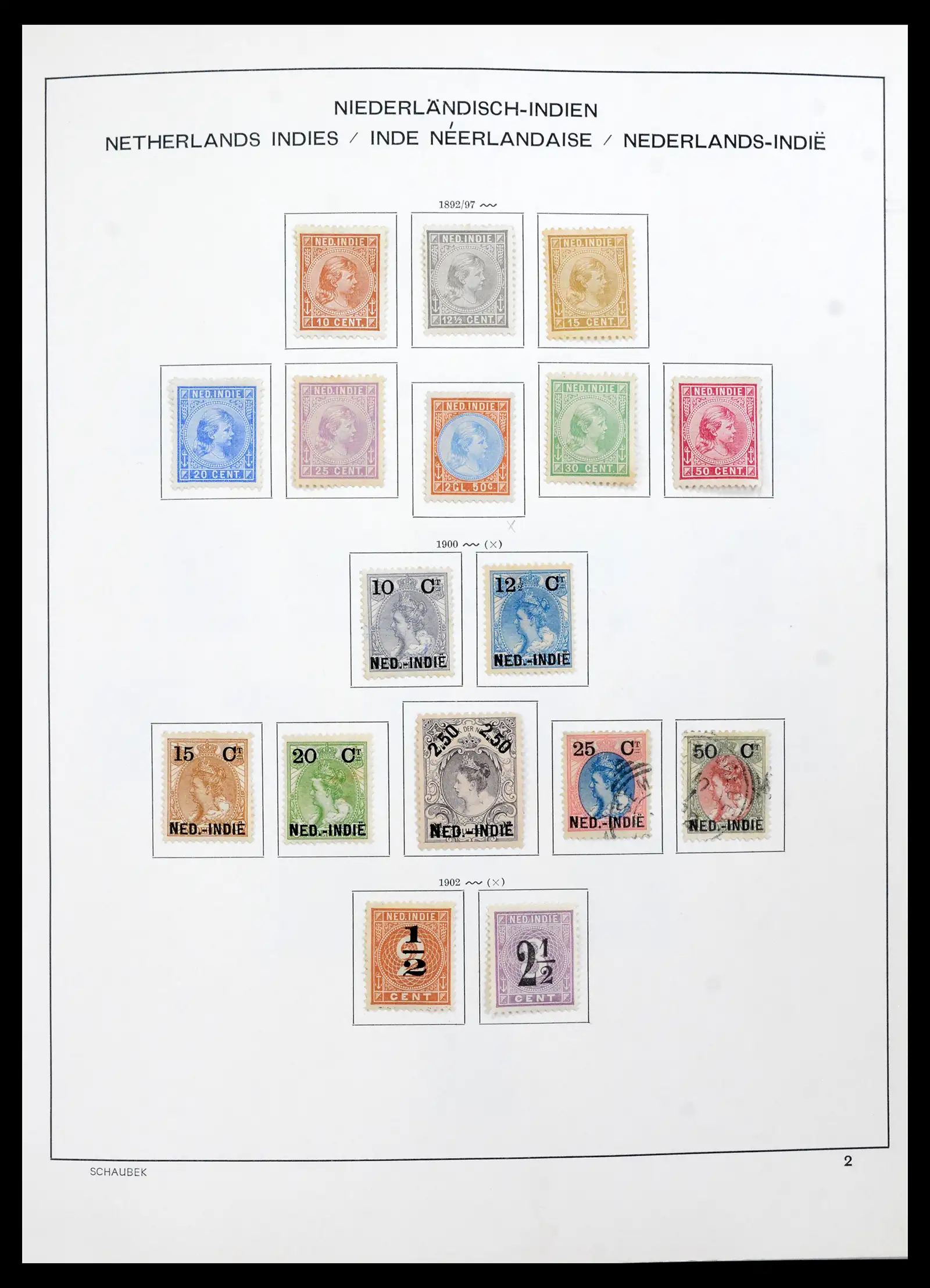 42095 0003 - Postzegelverzameling 42095 Nederlands Indië 1864-1948.