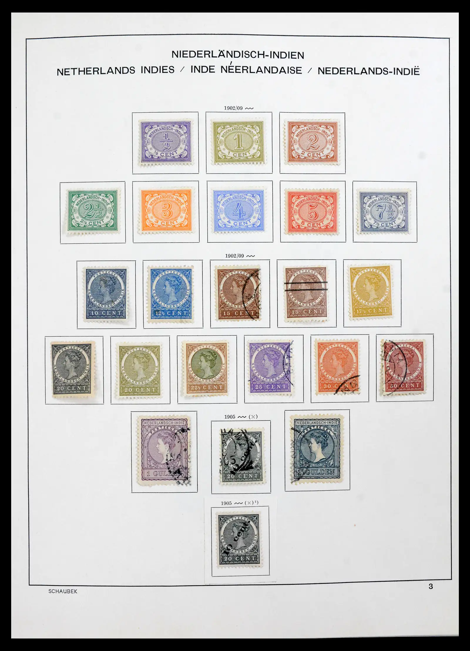 42095 0004 - Postzegelverzameling 42095 Nederlands Indië 1864-1948.