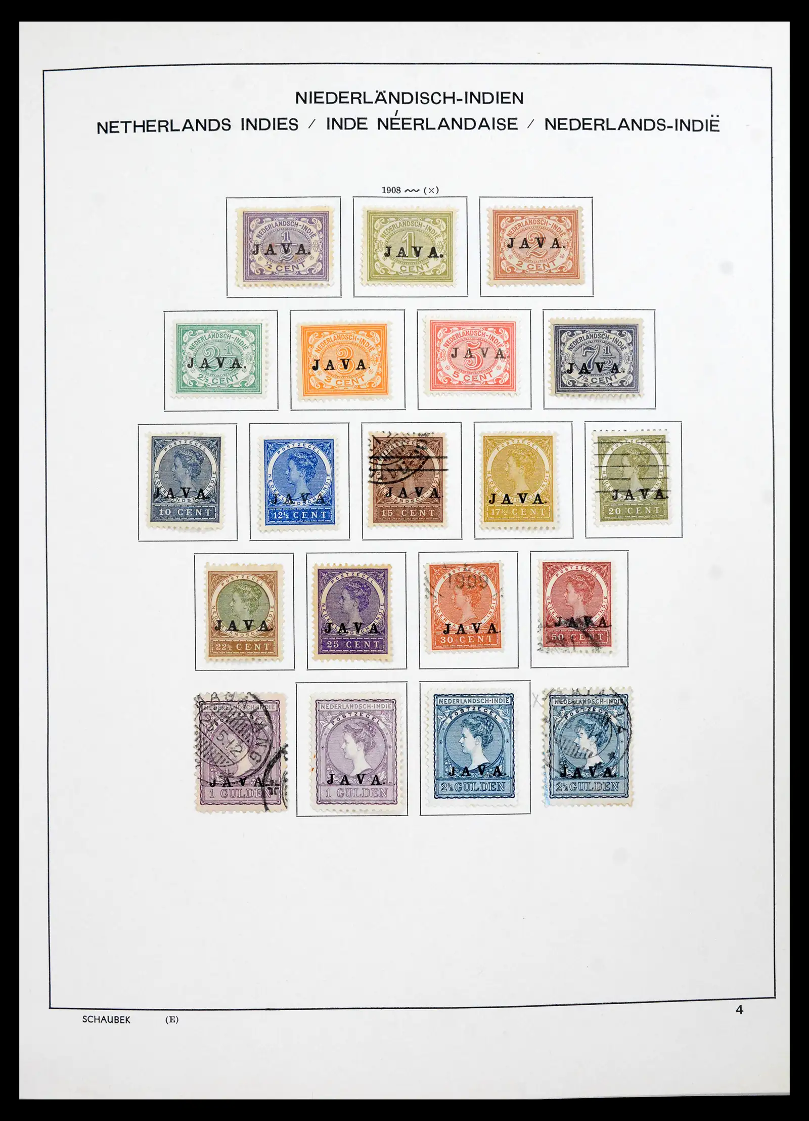 42095 0006 - Postzegelverzameling 42095 Nederlands Indië 1864-1948.