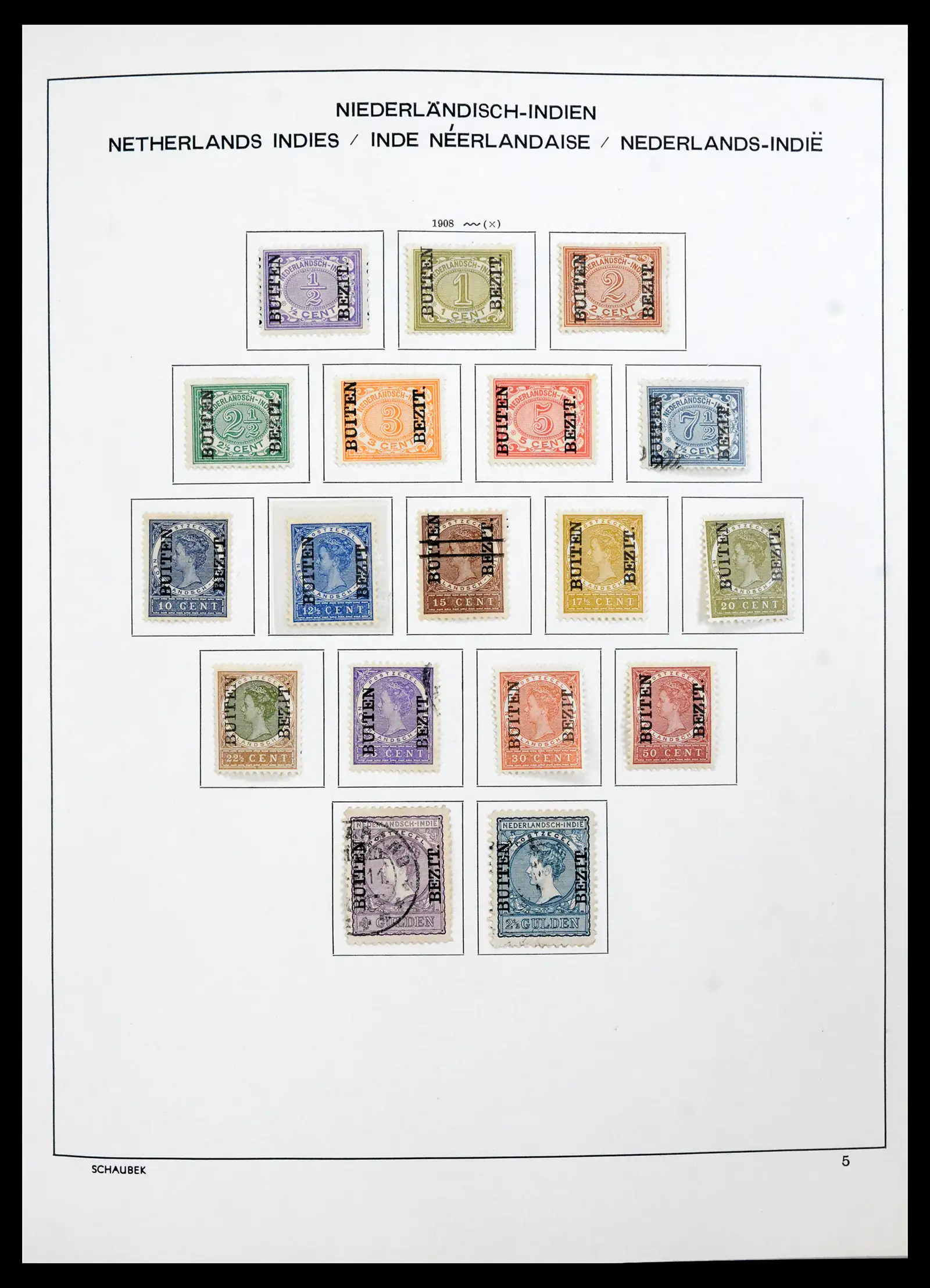 42095 0010 - Postzegelverzameling 42095 Nederlands Indië 1864-1948.