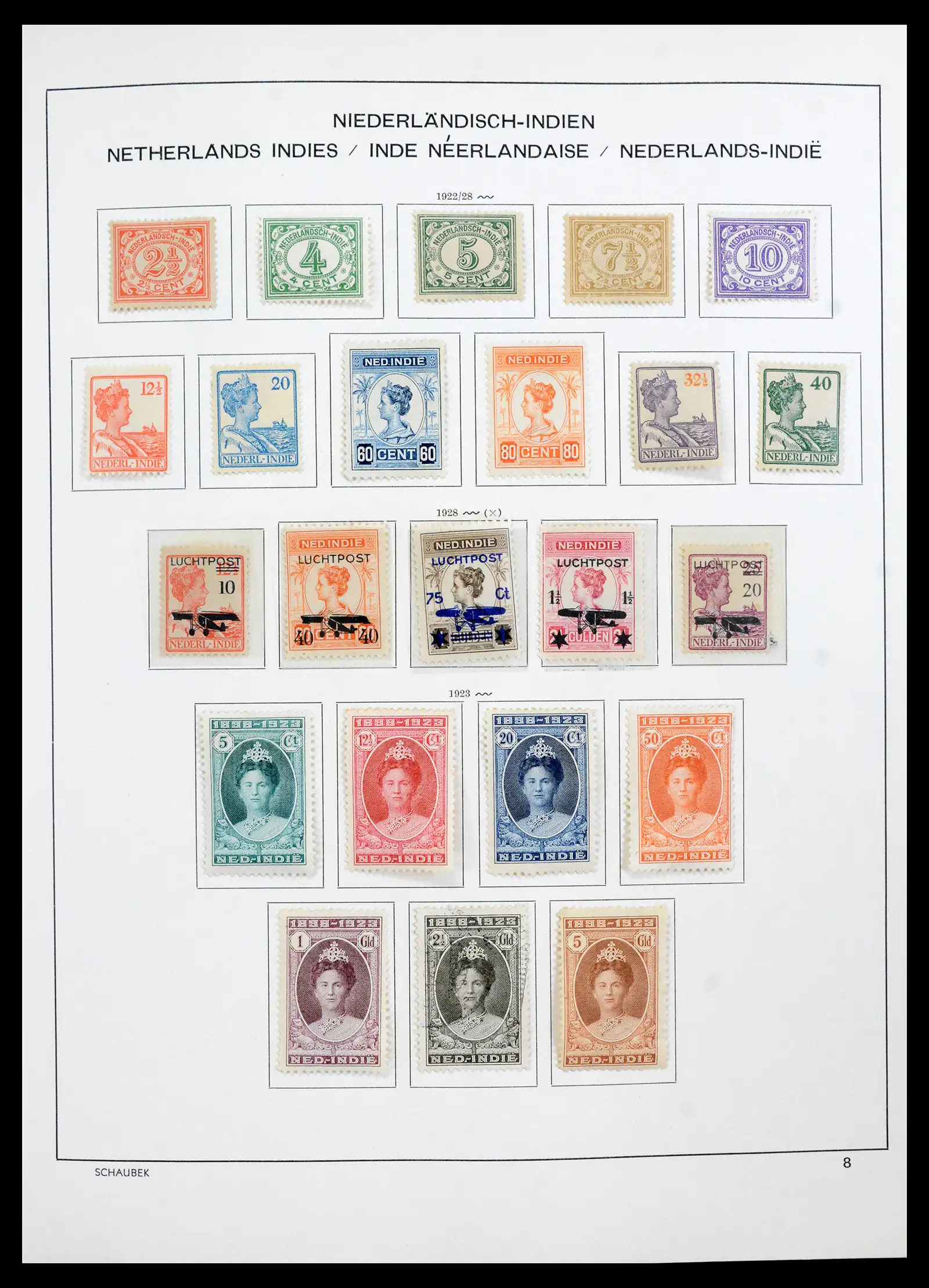 42095 0015 - Postzegelverzameling 42095 Nederlands Indië 1864-1948.