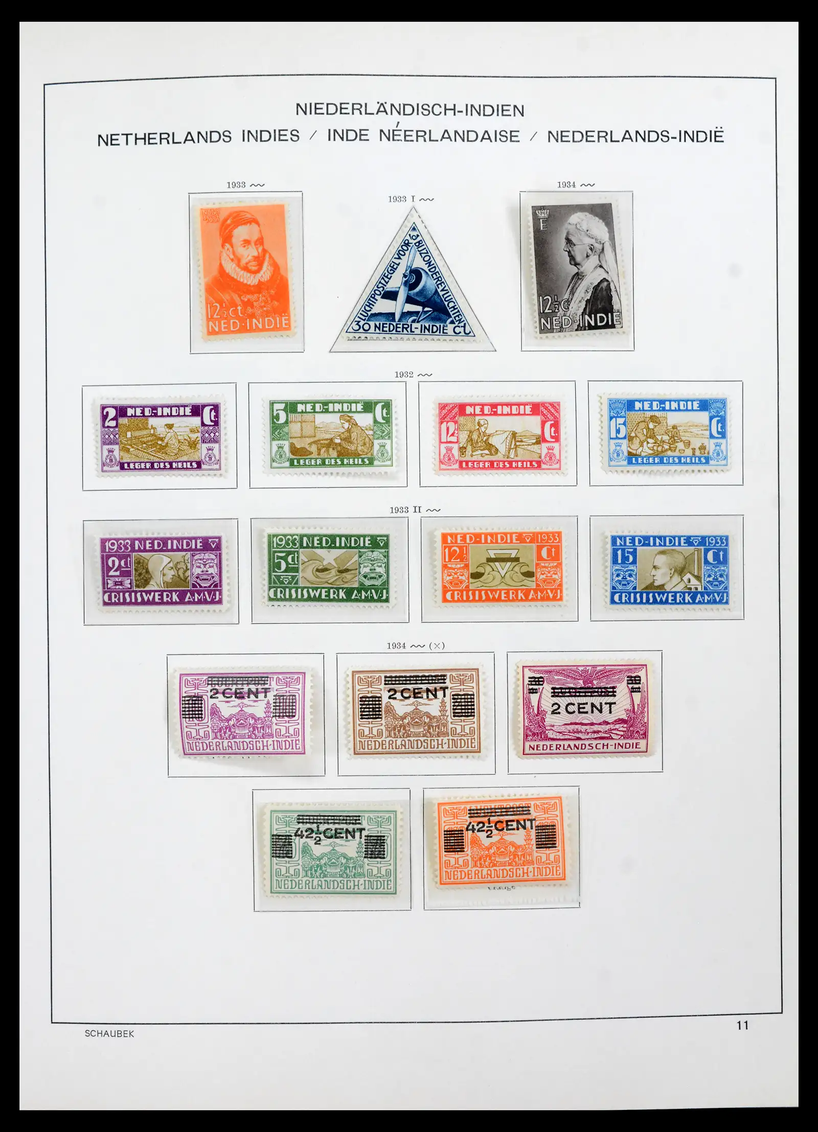 42095 0018 - Postzegelverzameling 42095 Nederlands Indië 1864-1948.