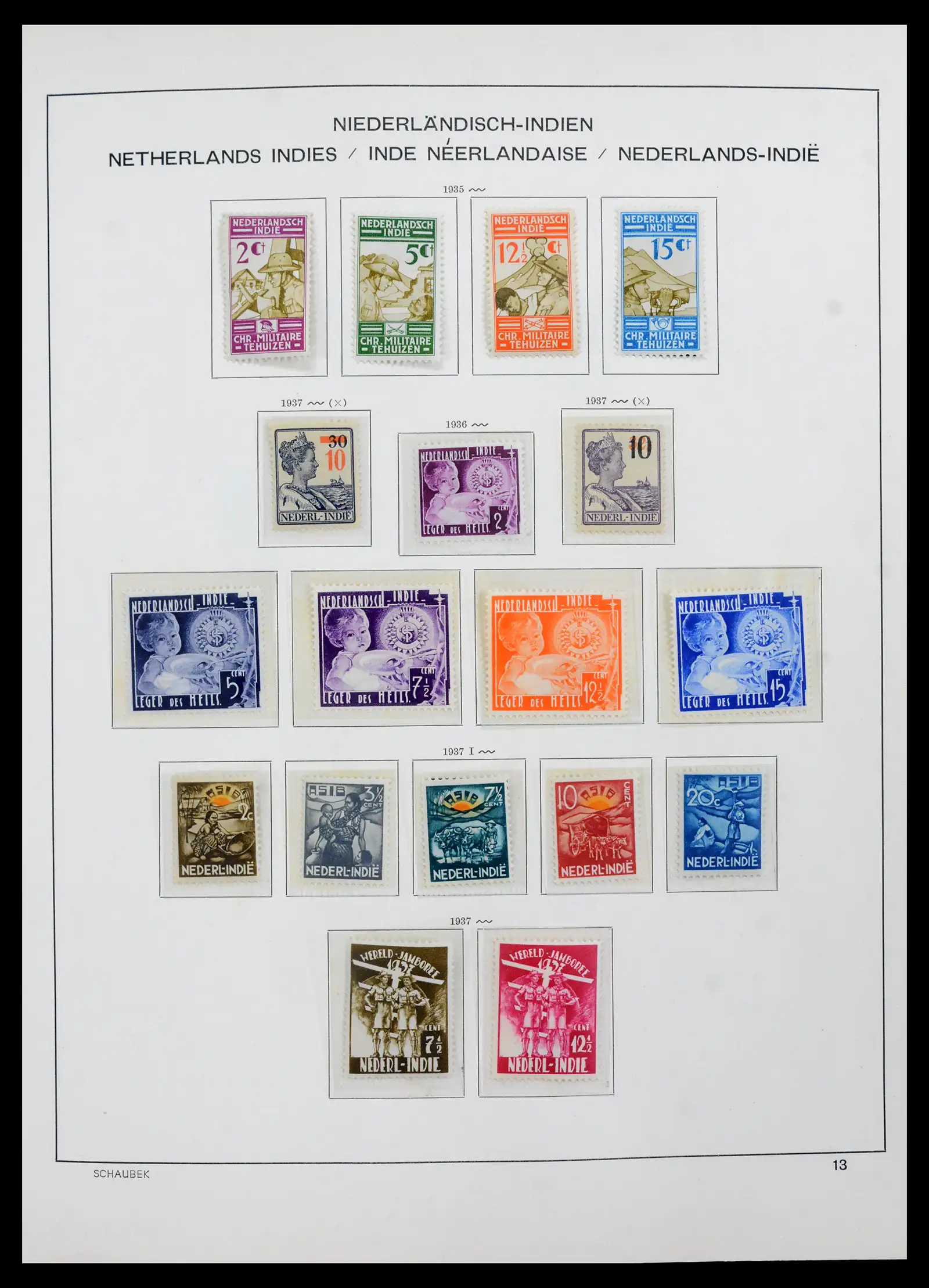 42095 0021 - Postzegelverzameling 42095 Nederlands Indië 1864-1948.