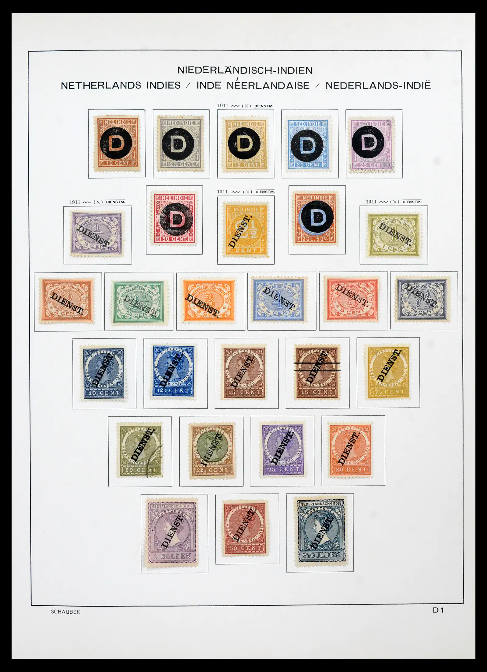 42095 0035 - Postzegelverzameling 42095 Nederlands Indië 1864-1948.