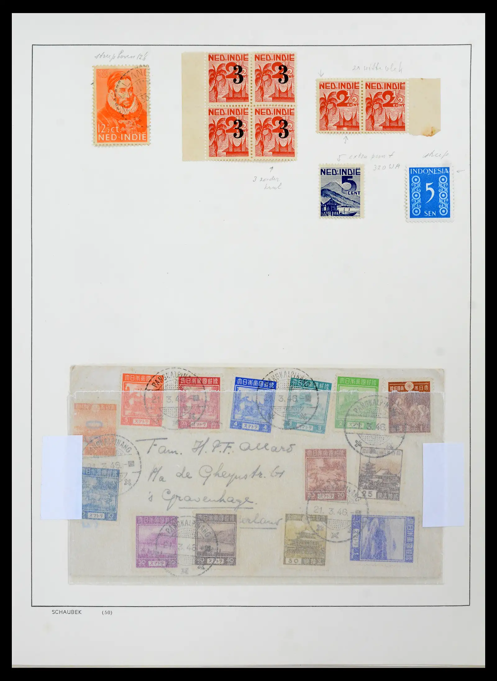 42095 0048 - Postzegelverzameling 42095 Nederlands Indië 1864-1948.