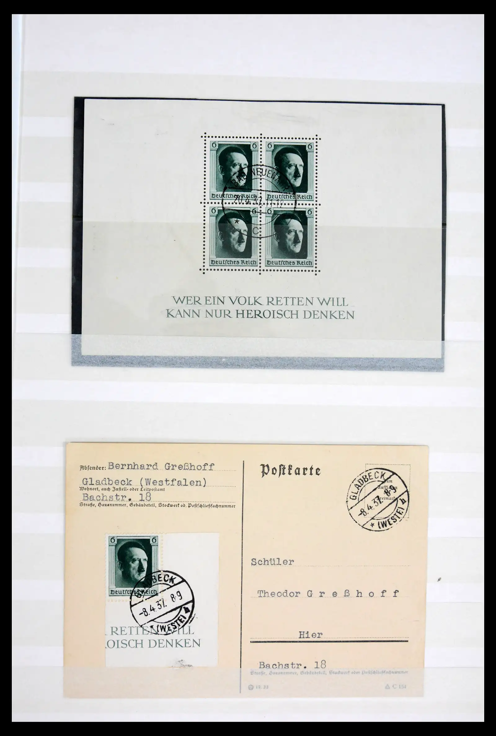42098 0003 - Postzegelverzameling 42098 Duitse Rijk 1937.