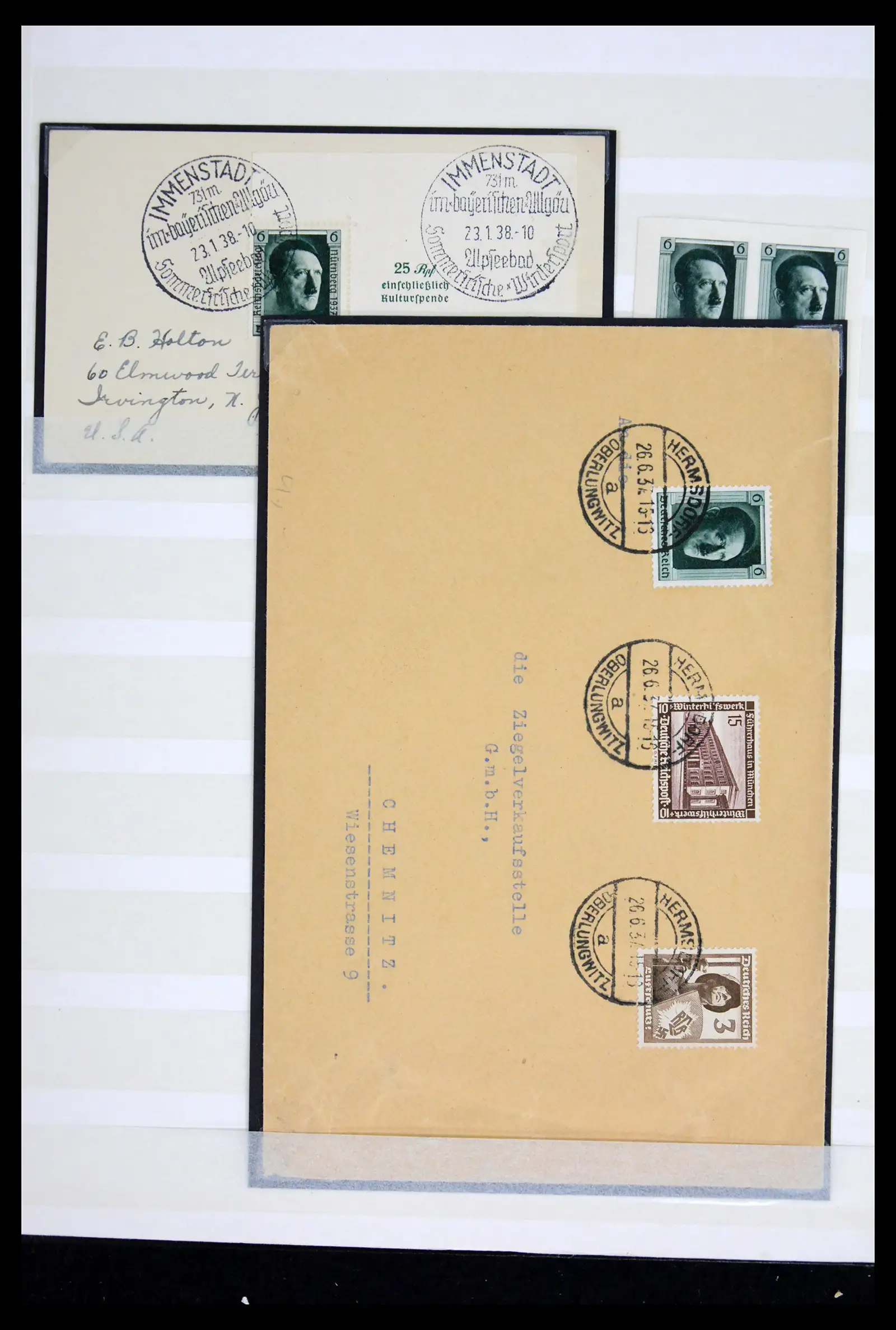 42098 0006 - Postzegelverzameling 42098 Duitse Rijk 1937.