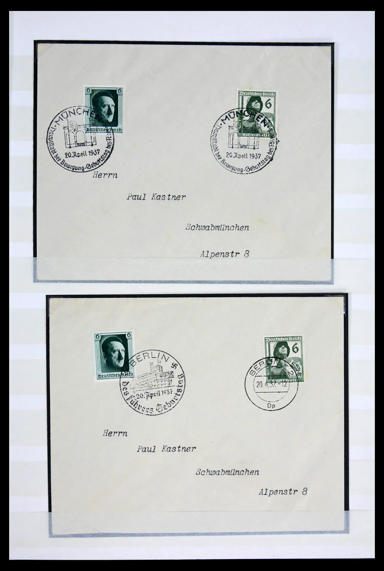 42098 0007 - Postzegelverzameling 42098 Duitse Rijk 1937.