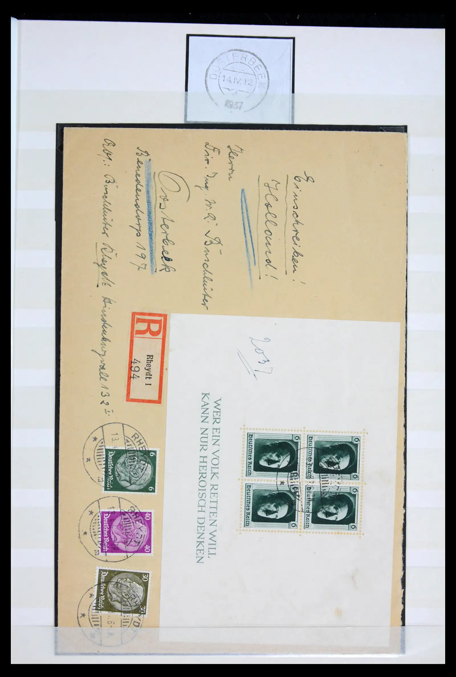 42098 0013 - Postzegelverzameling 42098 Duitse Rijk 1937.