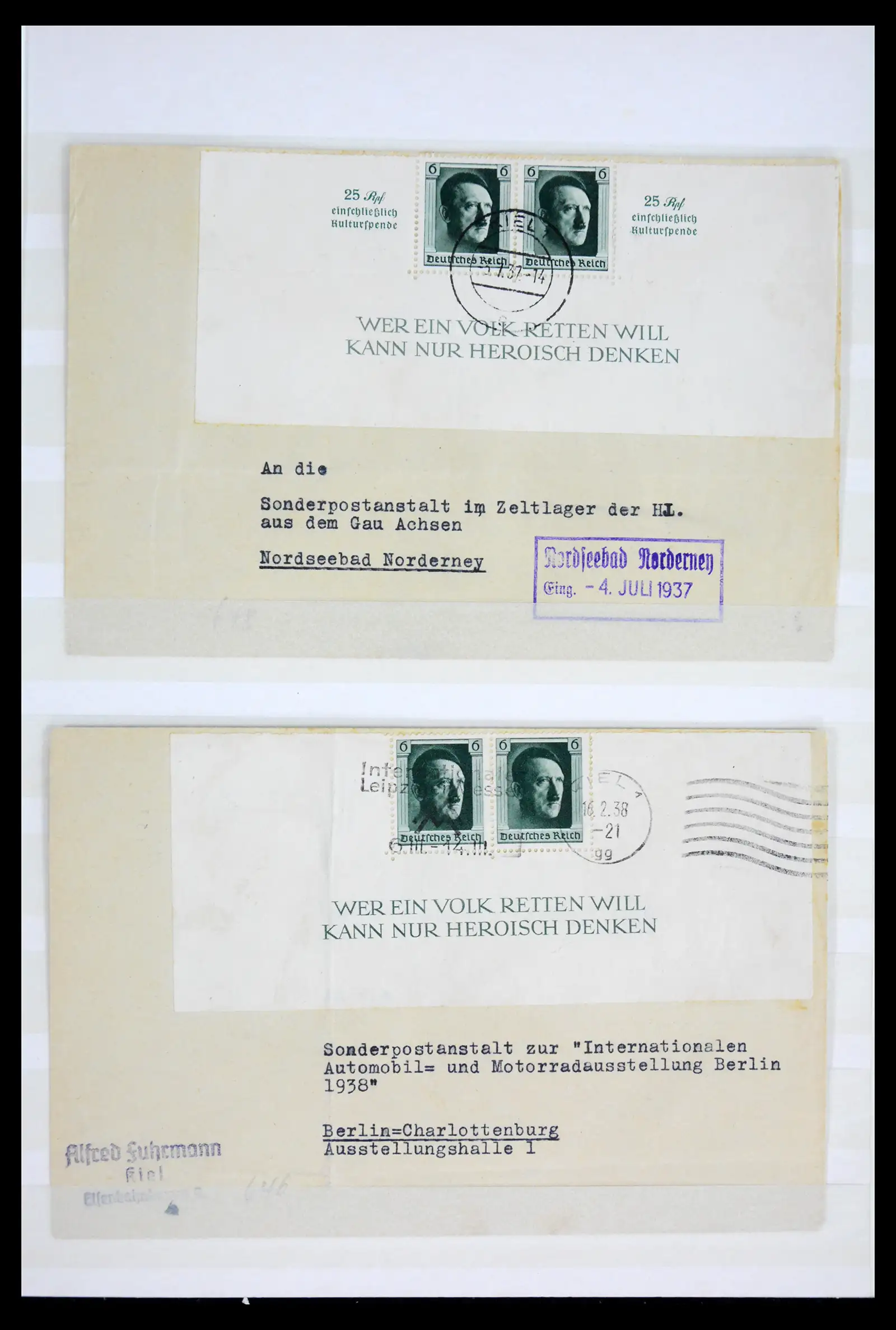 42098 0015 - Postzegelverzameling 42098 Duitse Rijk 1937.